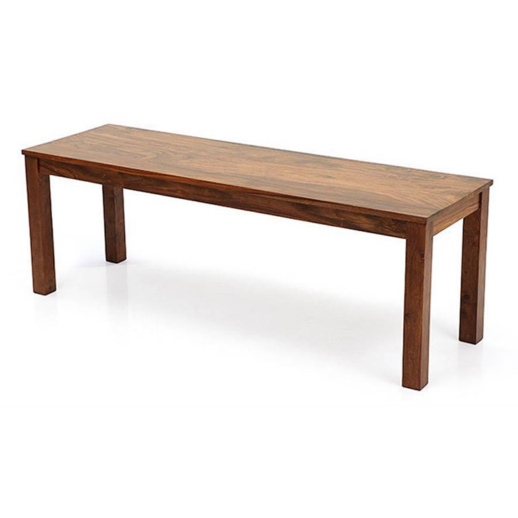 Capra Dining Bench In Teak Finish