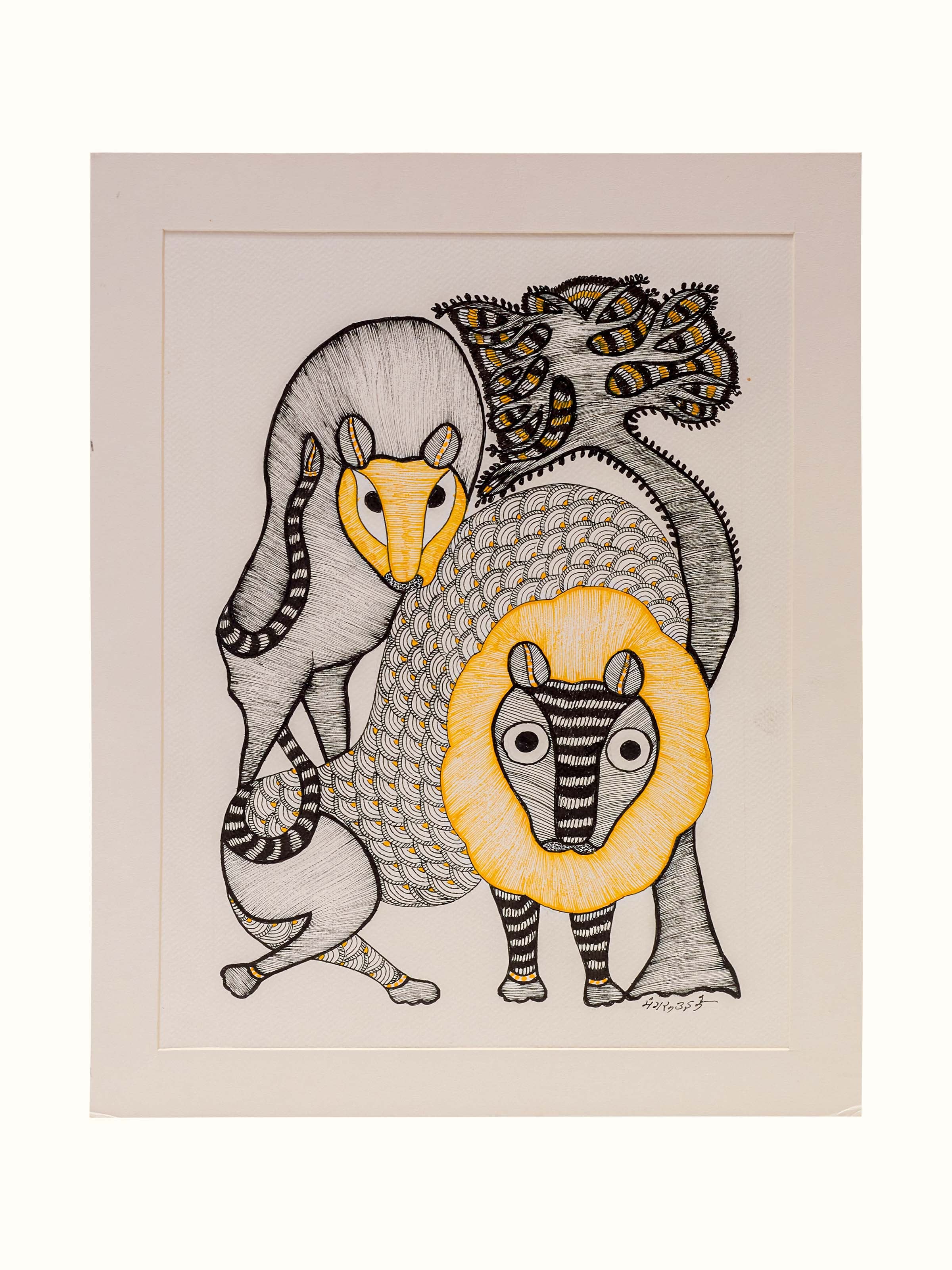 Guardians Of The Forest Gond Art