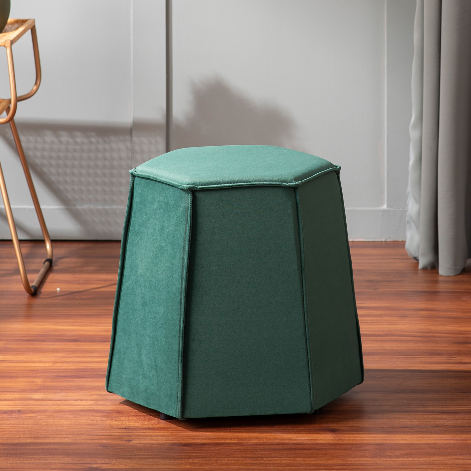Prism Green Pouf Ottoman - Nestroots