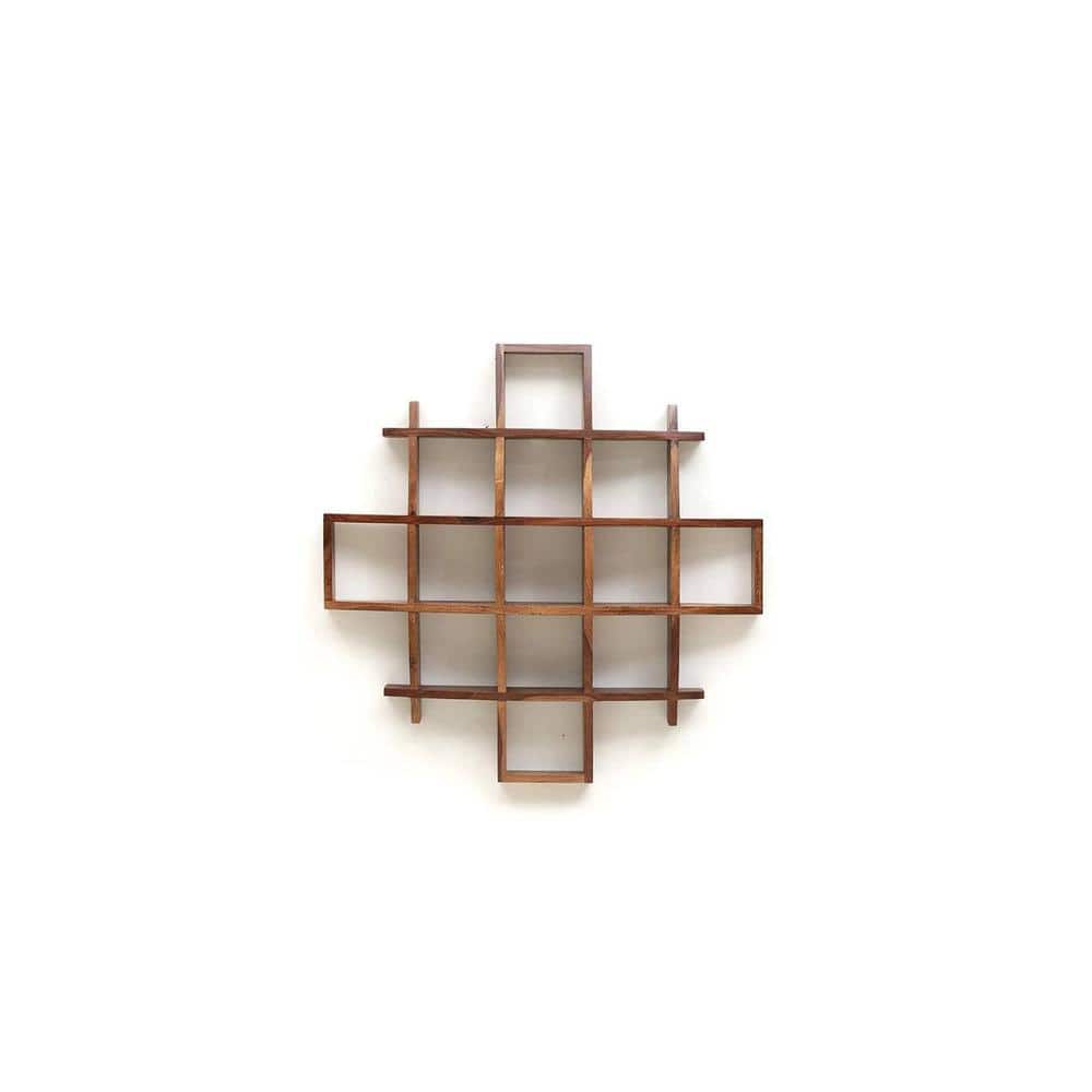 WOODENMOOD Square Wall Rack
