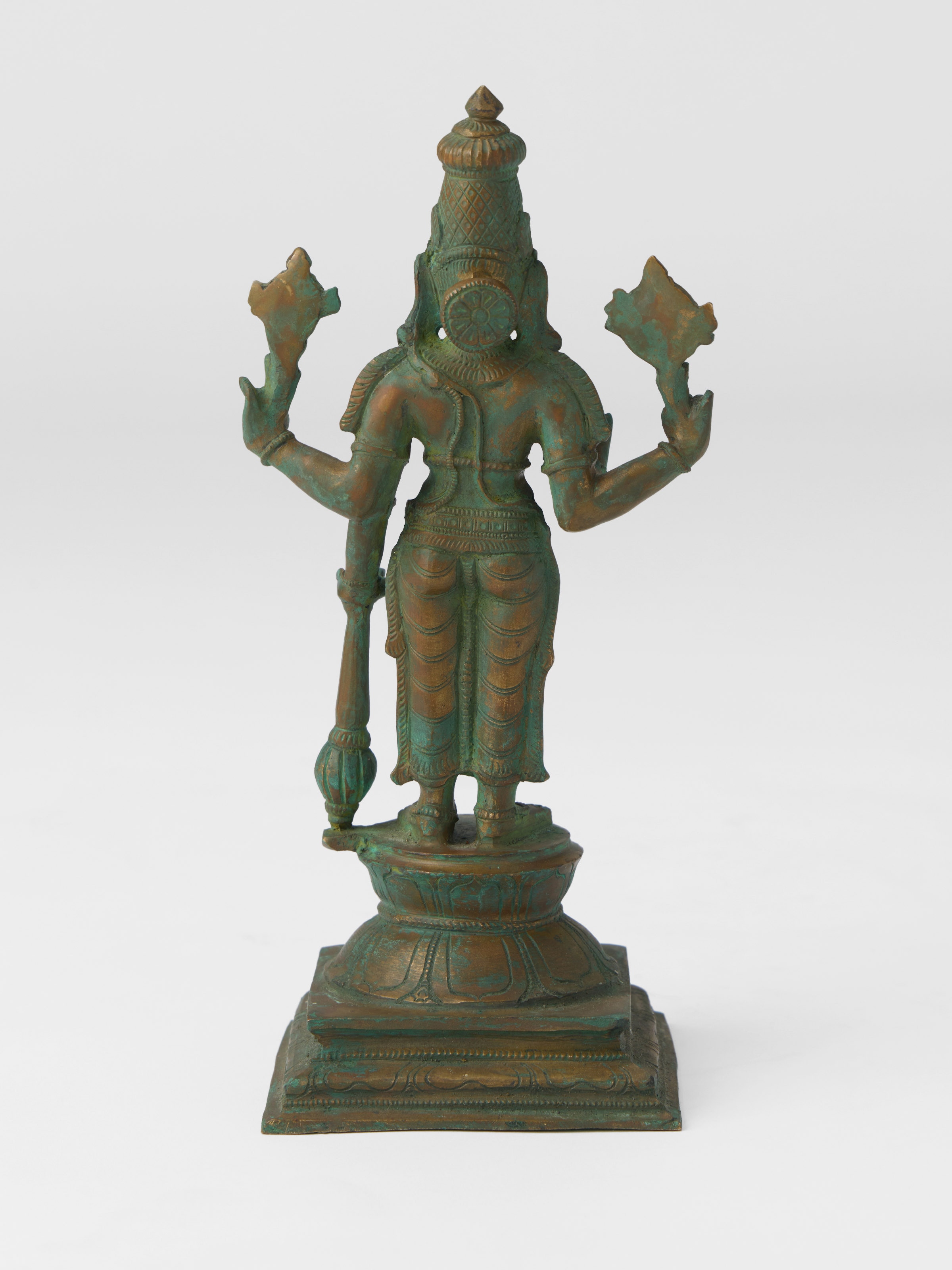 Bronze Cast Vishnu Gada Idol