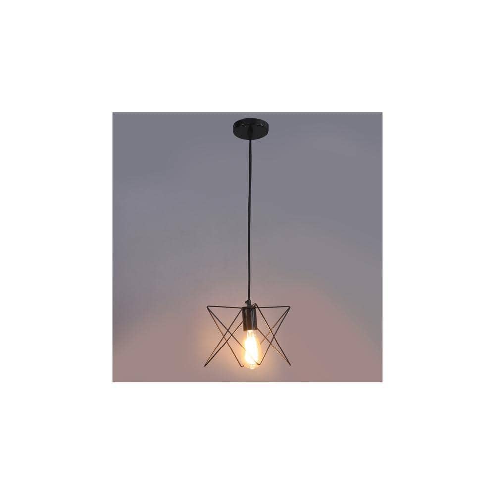 Nordic Black Vintage Metal Single Hanging Light