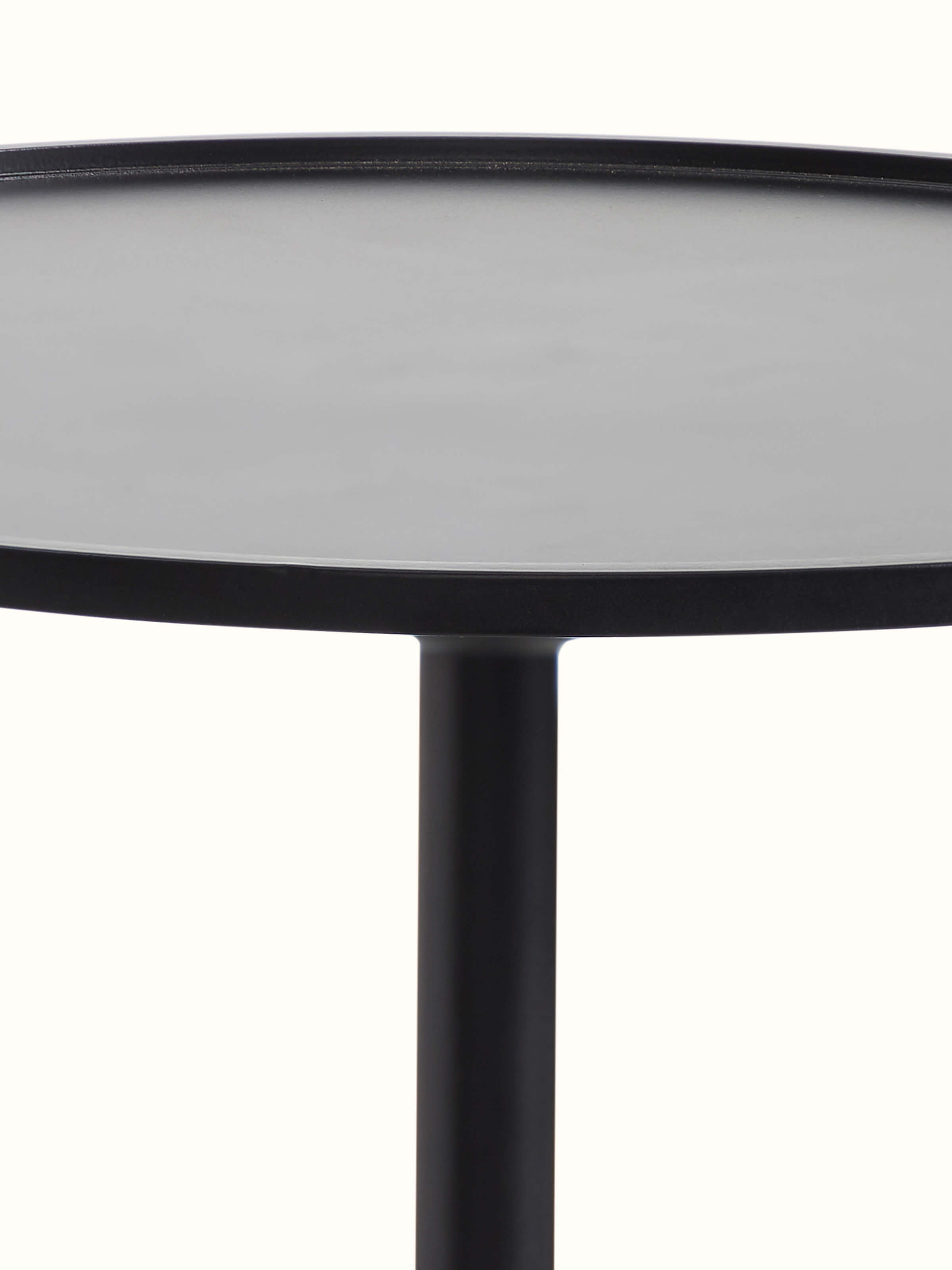 Detail shot of Marble Stone Carving Black Finish End & Side Table