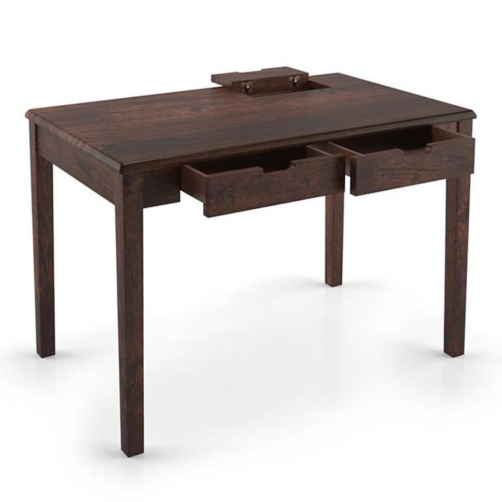 Angelou Solid Wood Study Table in Walnut Finish