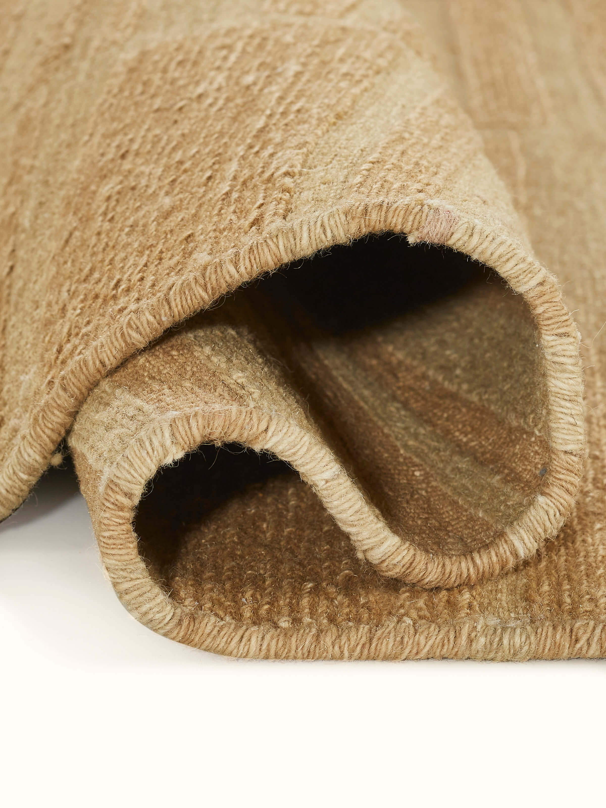 Detail shot from top-down, emphasizing the handloom finish and dense panja weave.