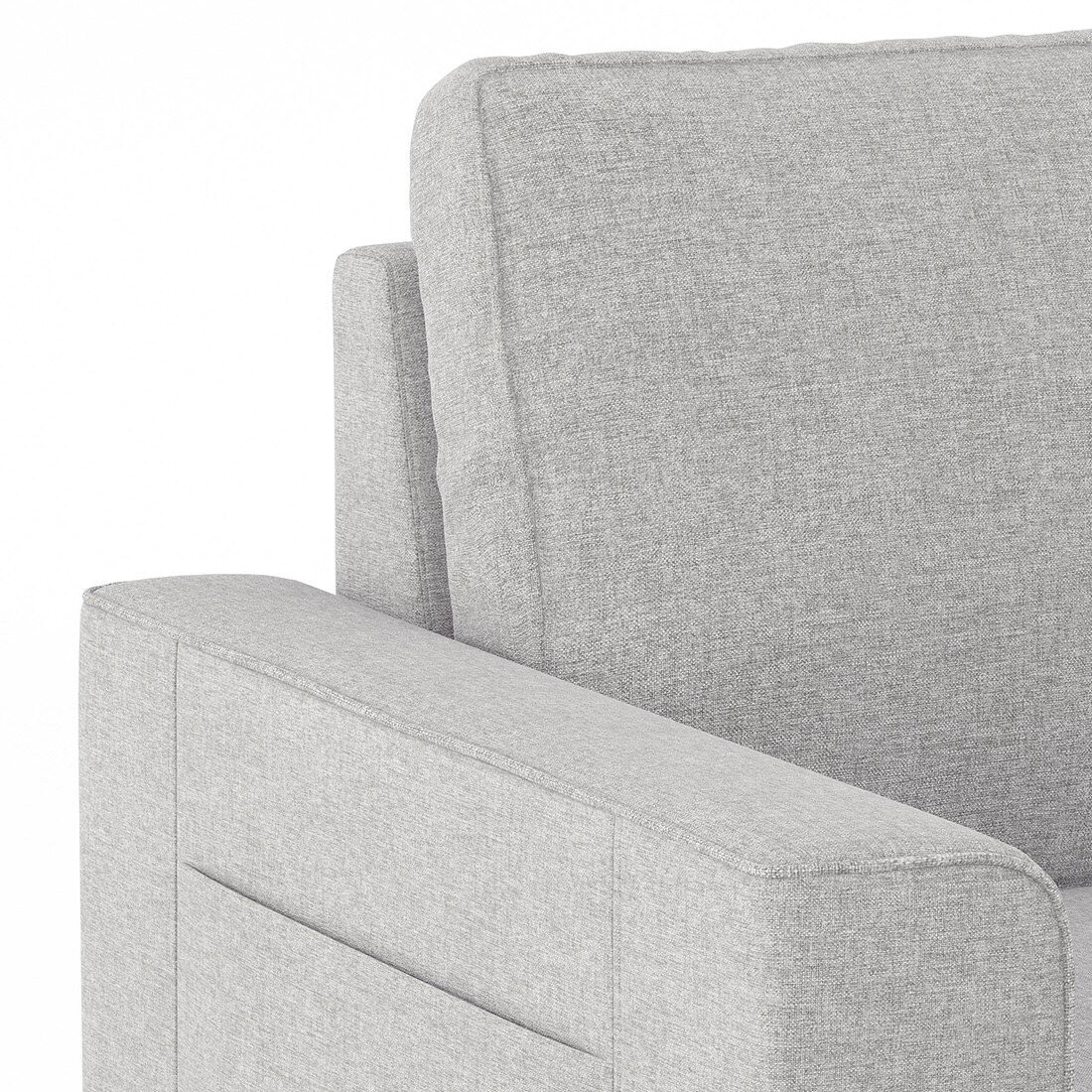 Kowloon Sectional Sofa Cum Bed with Storage in Vapour Grey