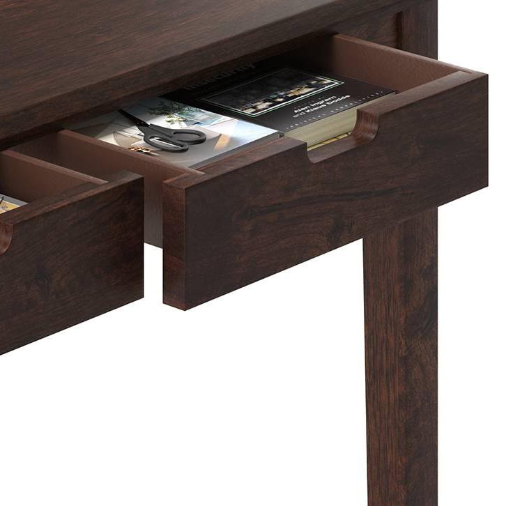 Angelou Solid Wood Study Table in Walnut Finish
