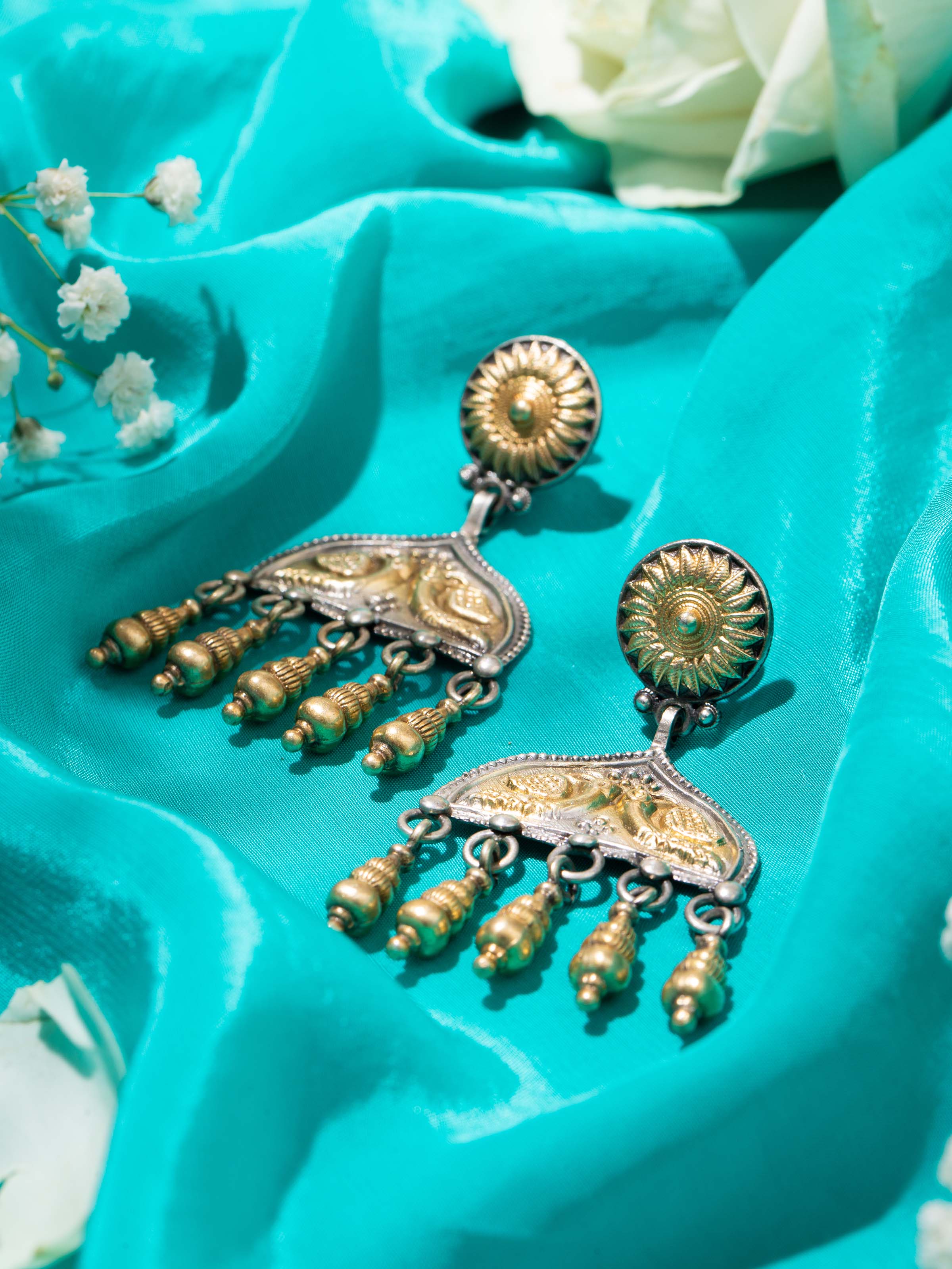 Silver Smithing Drop Earrings