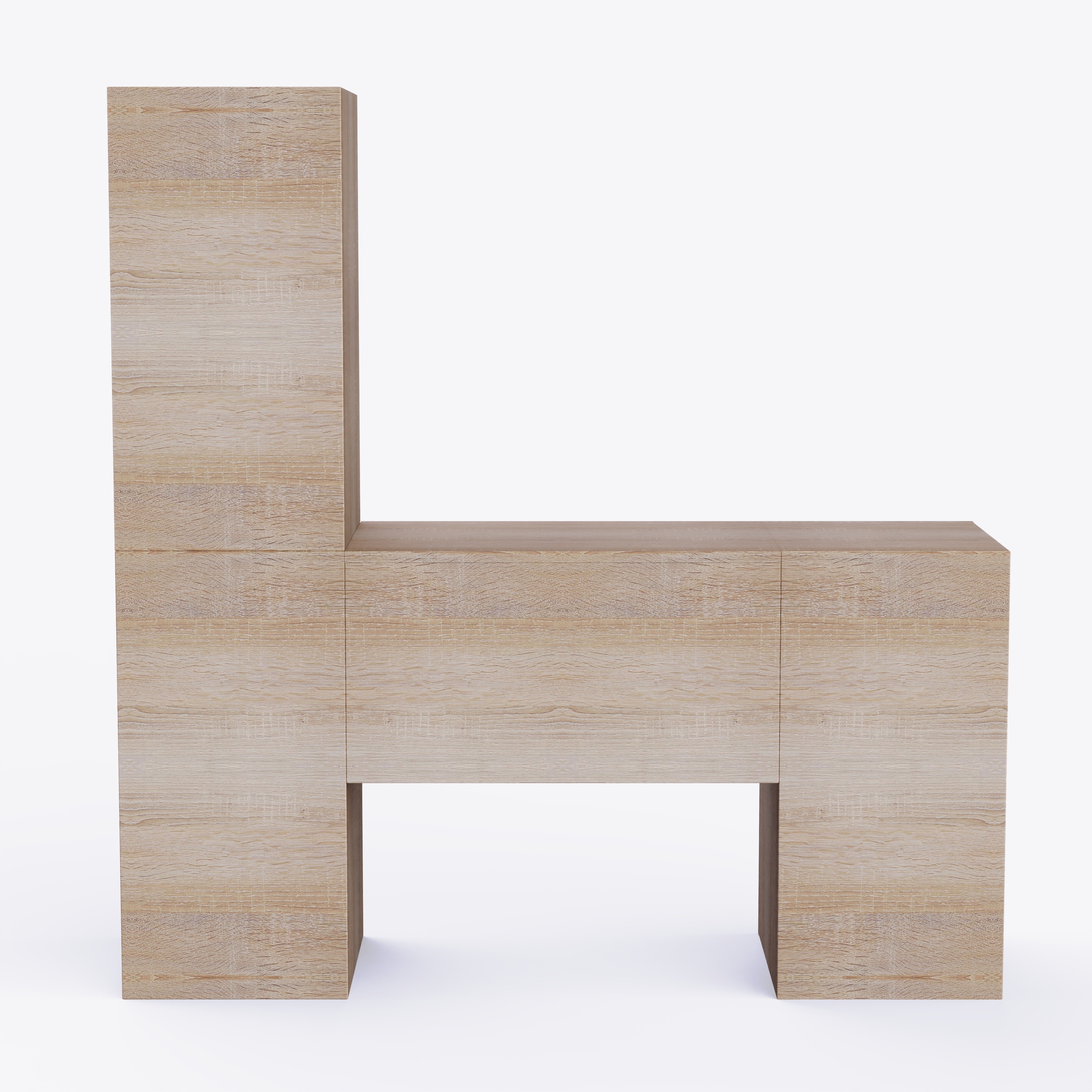 Joy Ride Study Table In Oak Colour