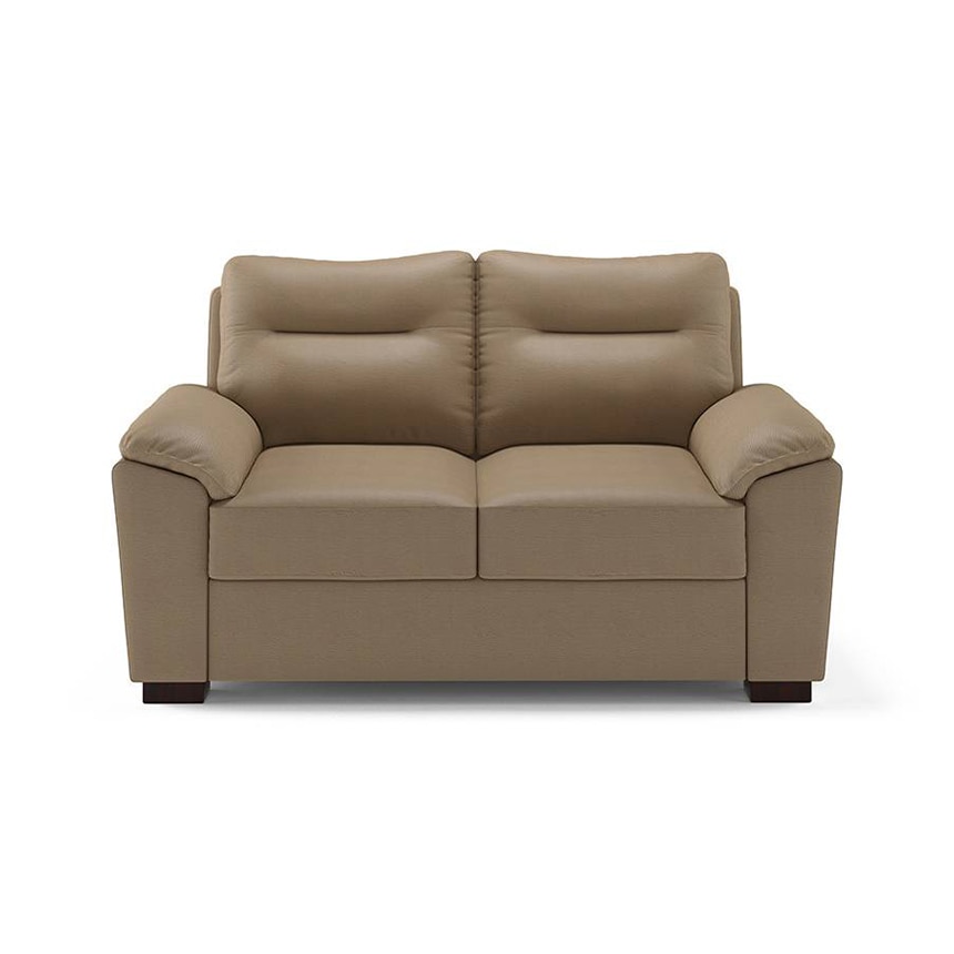 Adelaide 2 Seater Leatherette Sofa in Cappuccino Colour