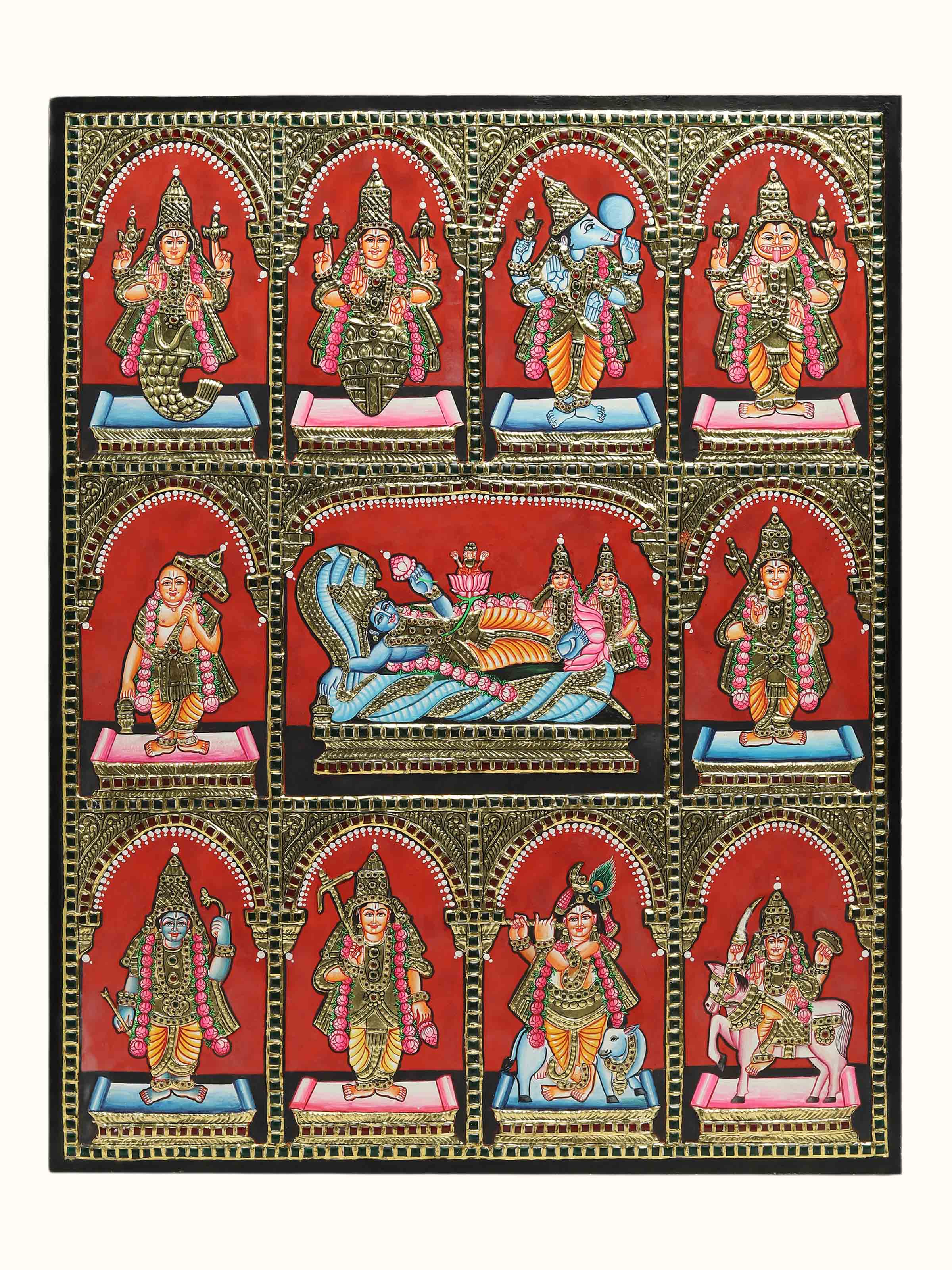 Dasavatharam Thanjavur Painting