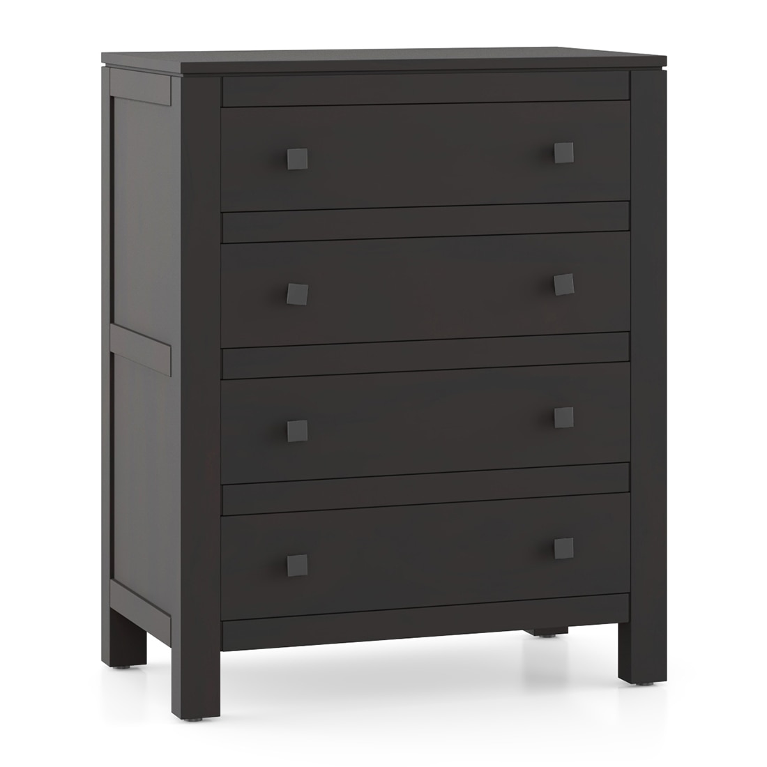 Walter Solid Wood Chest of Drawers in Mango Mahogany Finish