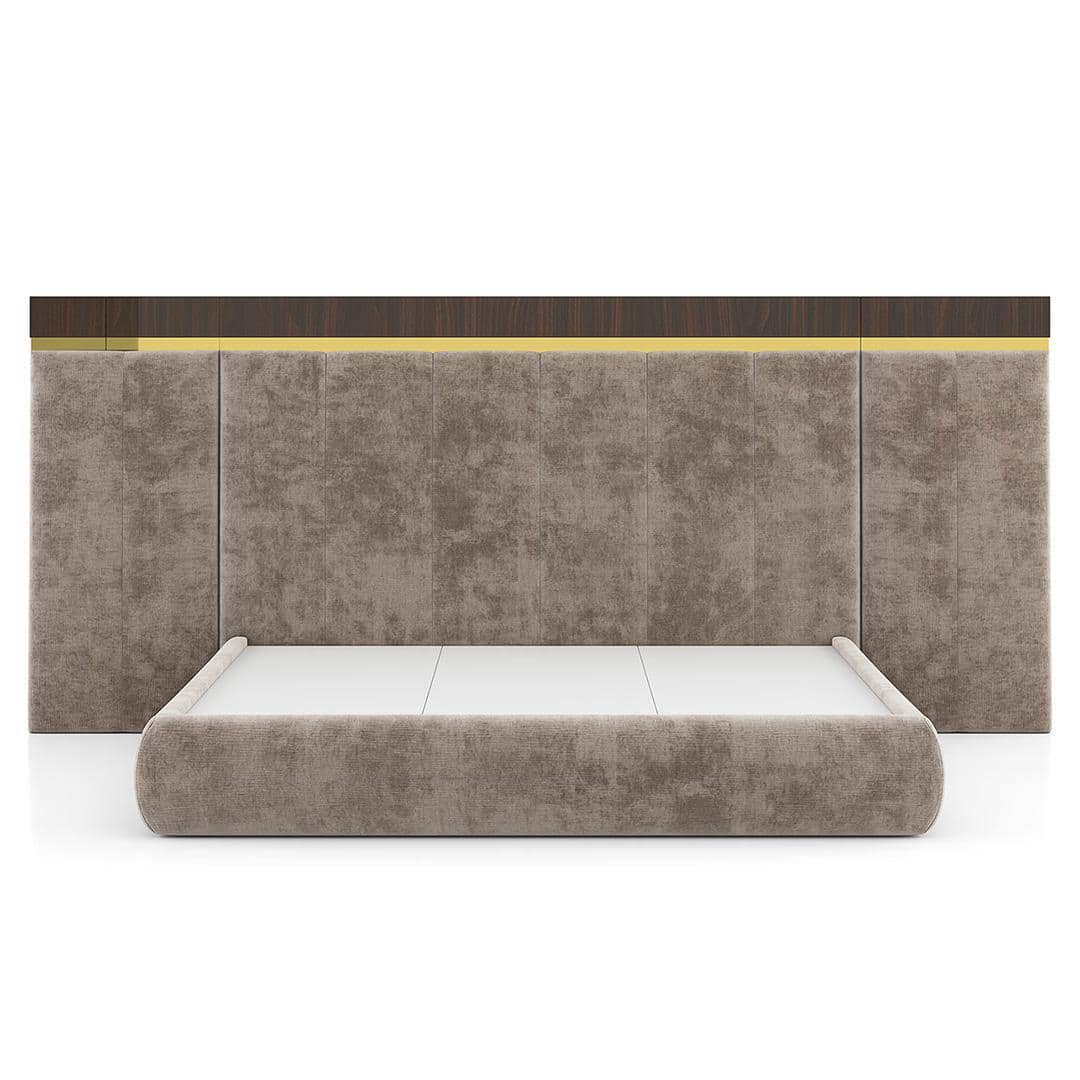 Aurelia Upholstered King Bed With Extended Headboard