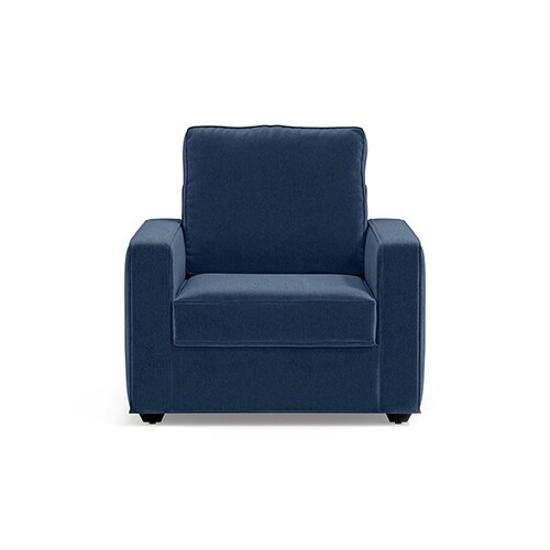 Apollo Compact Sofa Set (Colour : Lapis Blue, Cushion : Soft, Back Type : High Back, Seater : 3+1+1)
