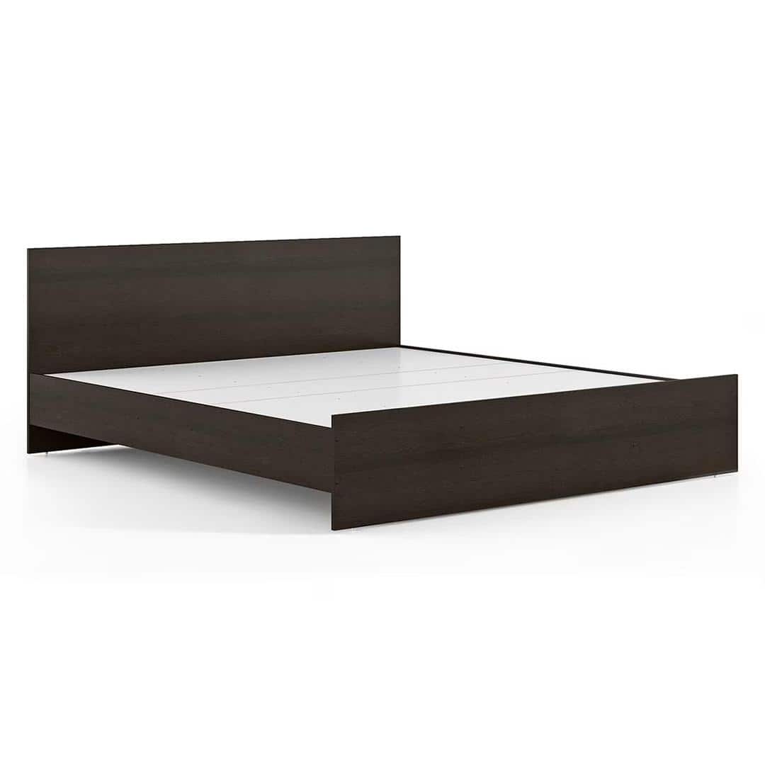 Zoey Engineered Wood King Size Bed In Dark Wenge Finish