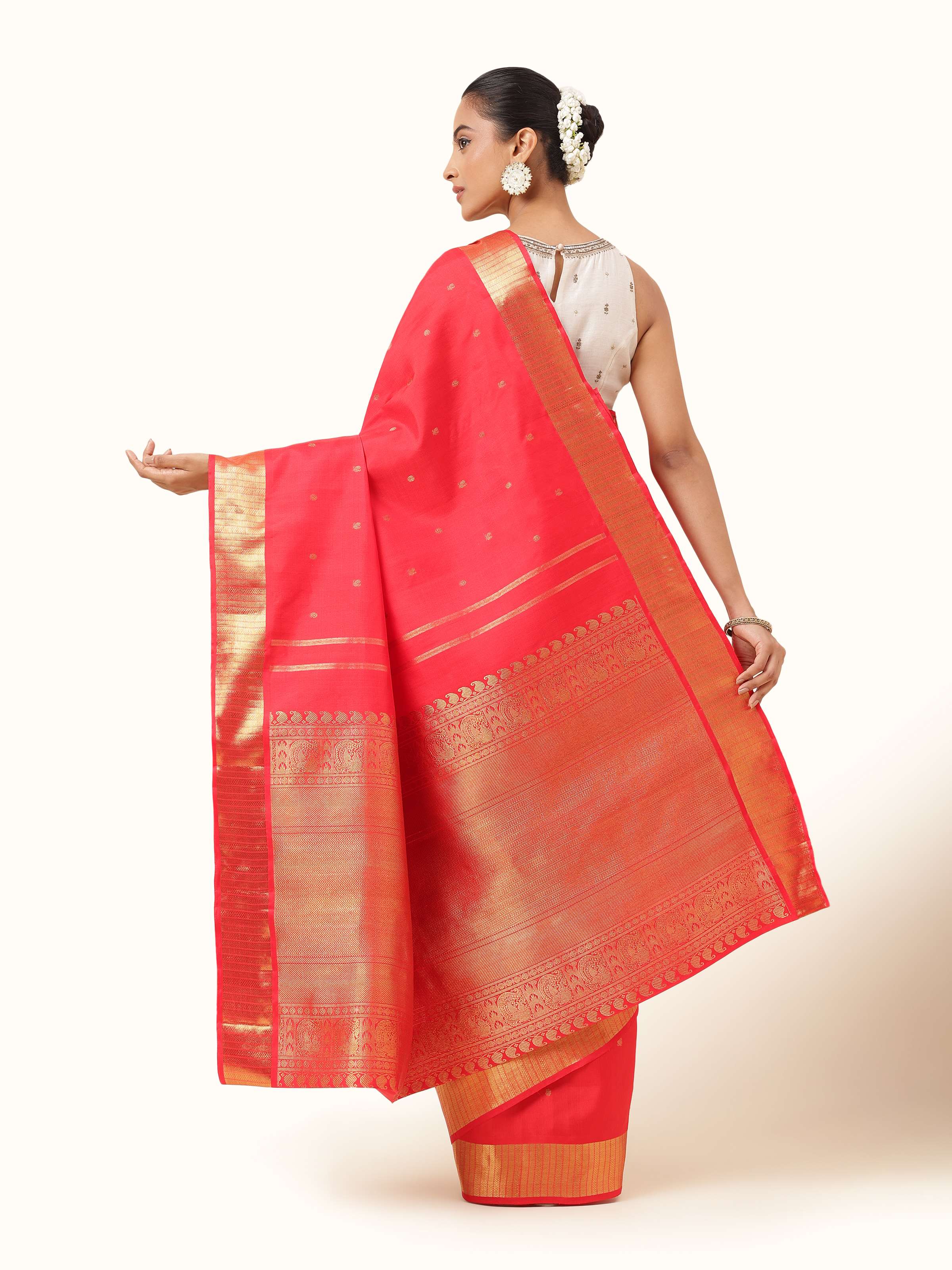 Red Silk Kancheepuram Saree