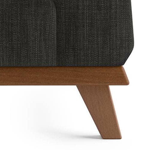 Granada Premium 1 Seater Fabric Sofa in Graphite Grey Colour