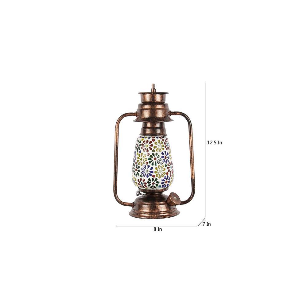 Hazel Multicolor Metal Wall Mounted Lantern Lamp