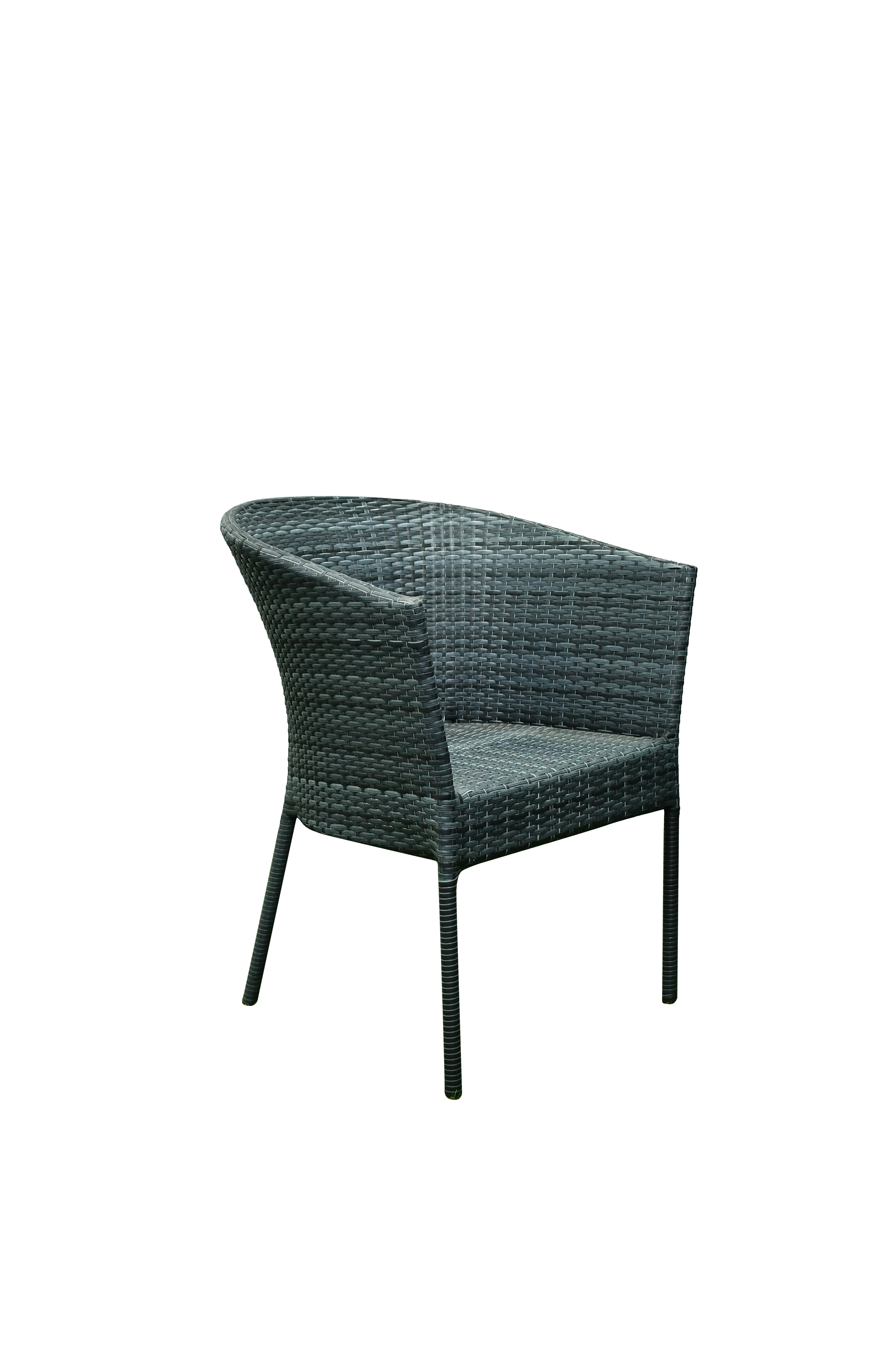 Lismore  Wicker Chair In Grey Dual Tone Finish