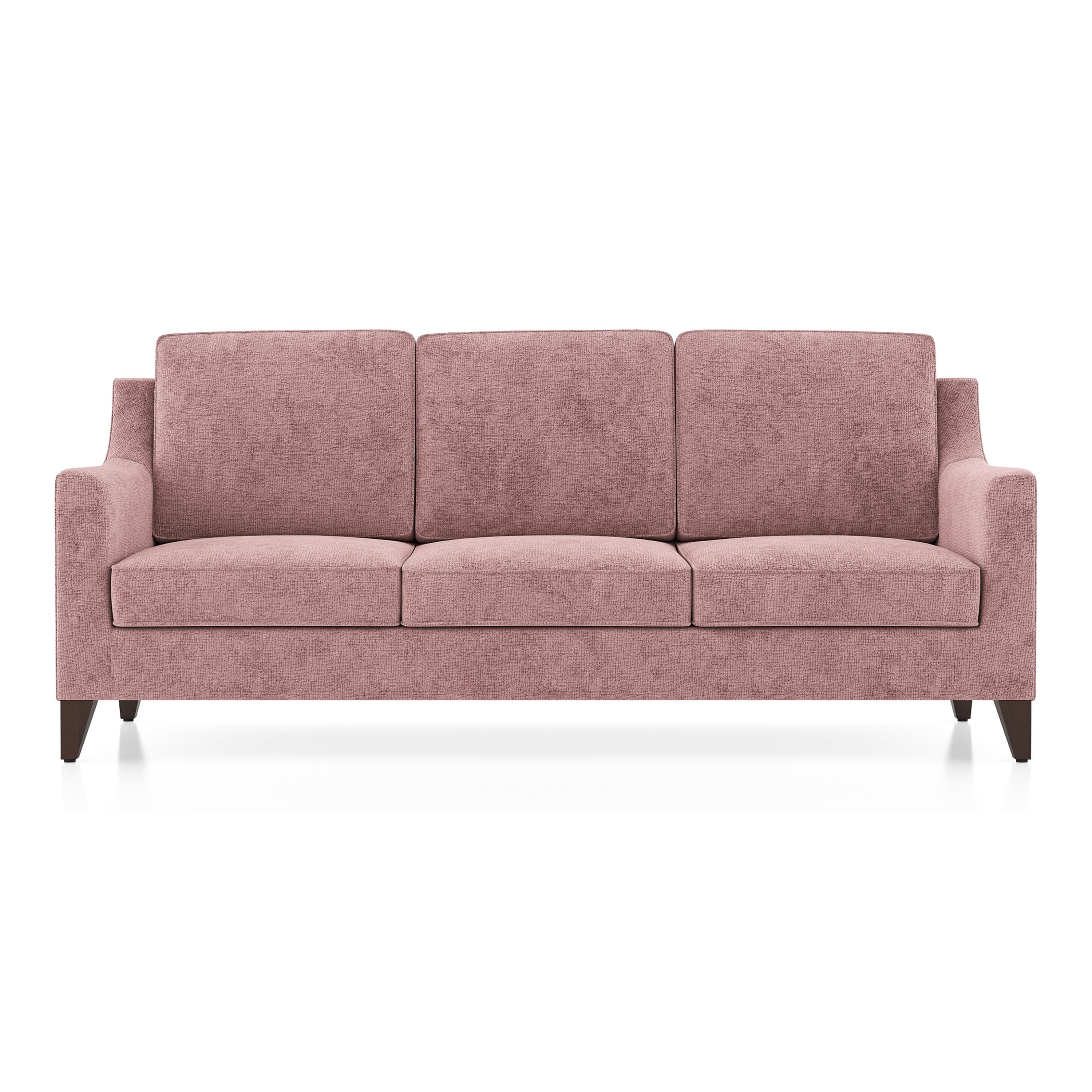Abbey Sofa (Colour : Desert Rose, Cushion : Soft, Seating Capacity : 3 Seater)