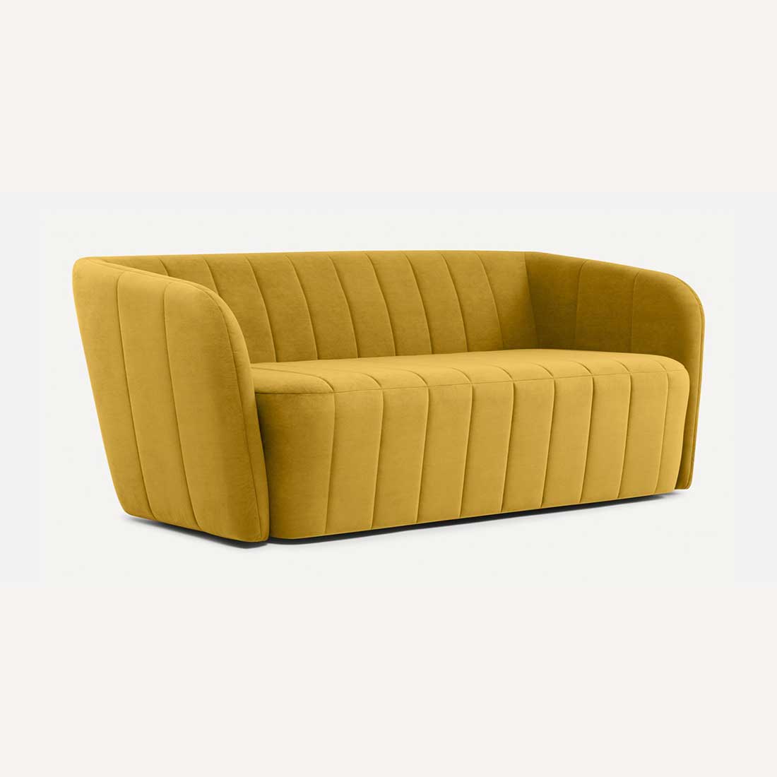 Candler Fabric Sofa (Yellow)