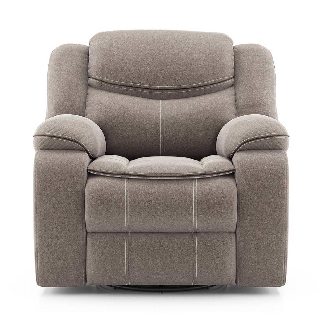 Atticus Single Seater Swivel Rock Recliner Premium Chenille Fabric