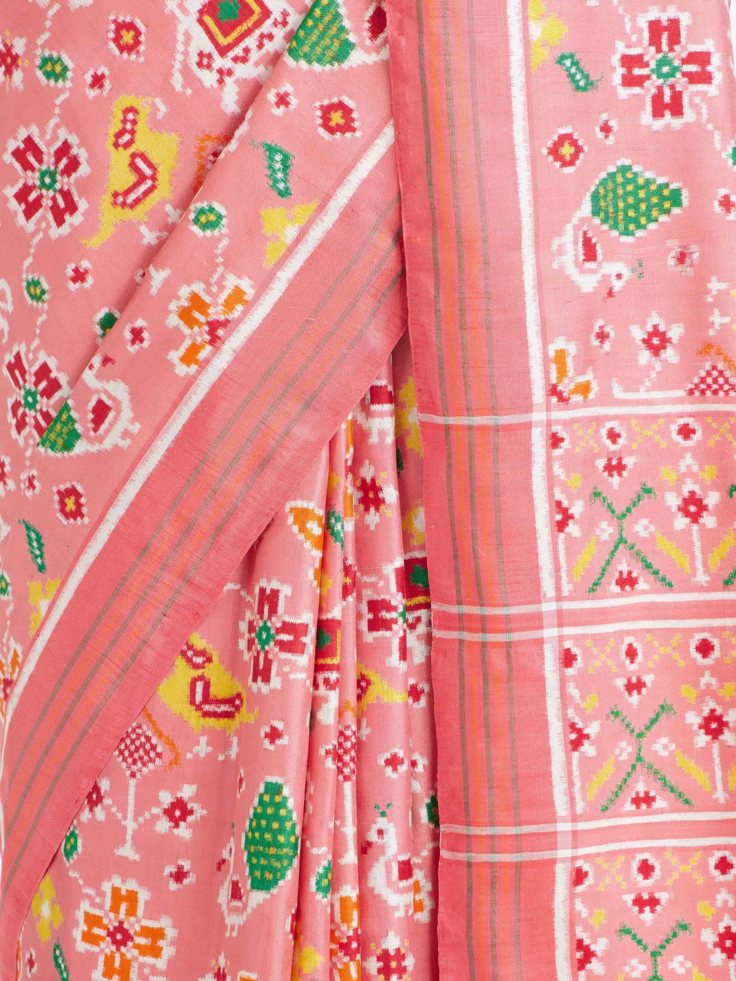 Pink Patan Patola Saree