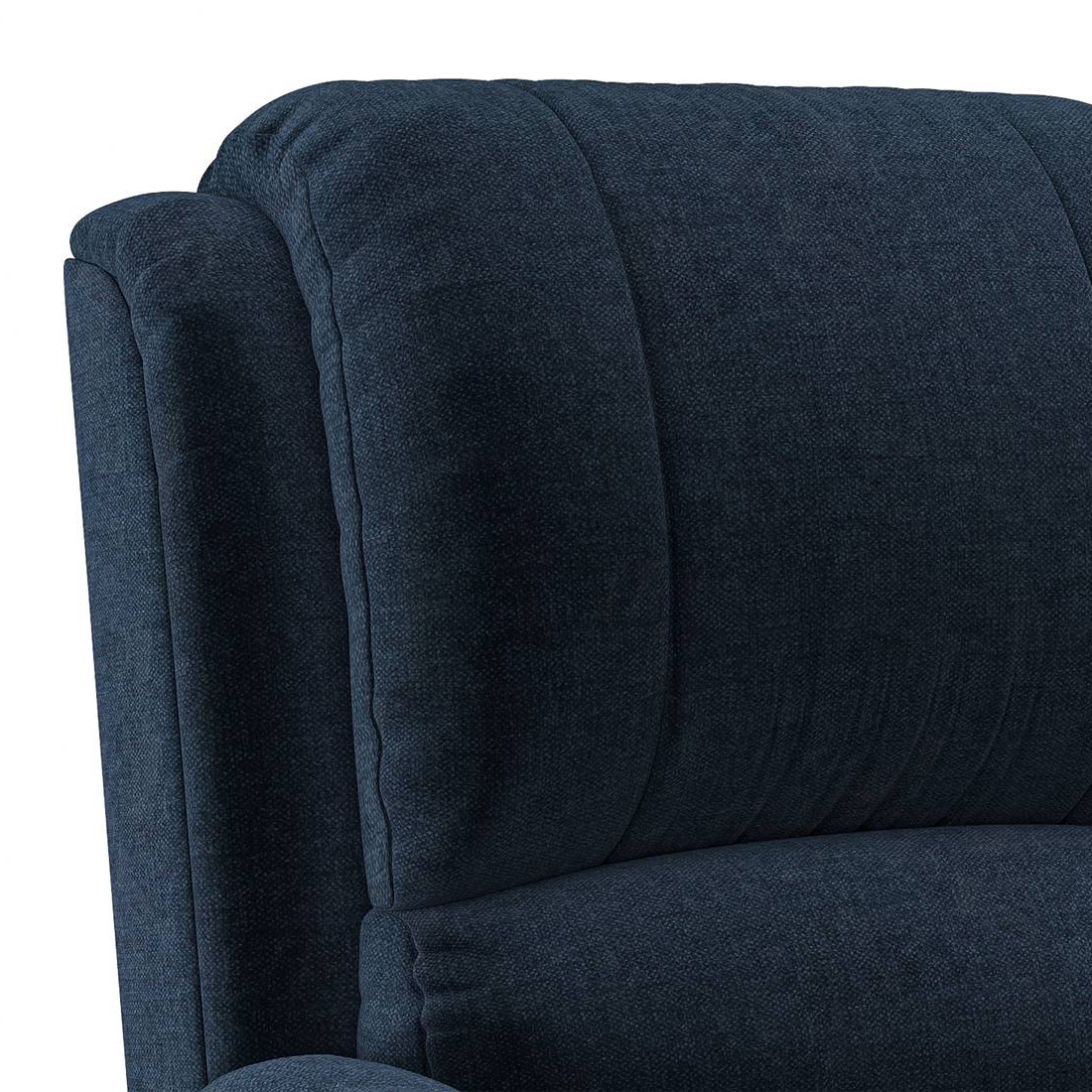 Lebowski Fabric One Seater Manual Recliner in Cobalt Fabric Colour