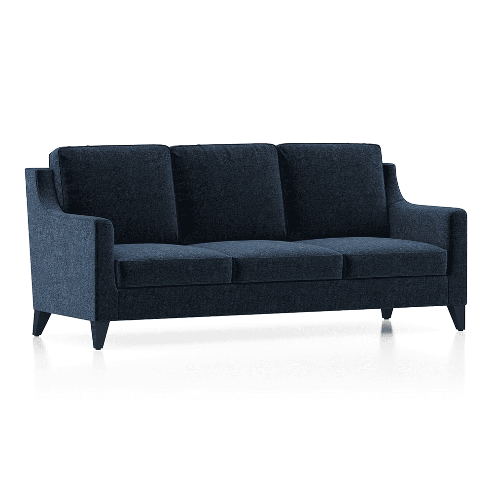 Abbey 3 Seater Fabric Sofa in Cobalt Colour