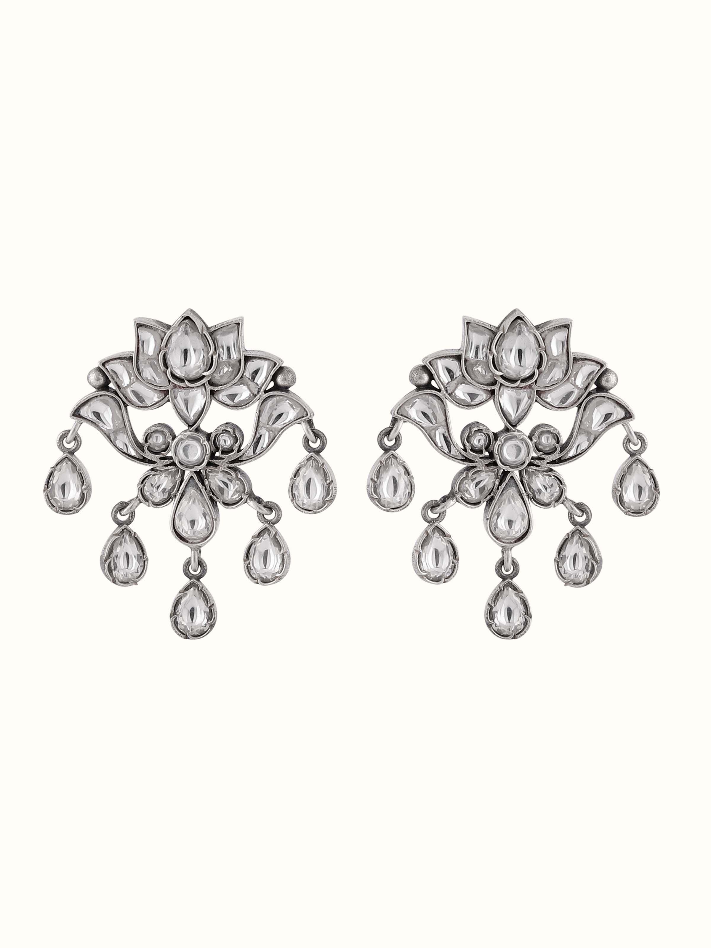 Silver Smithing Drops Earrings