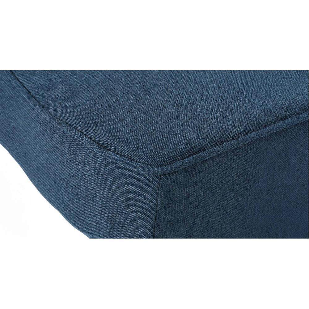 Recame Fabric Chaise Launger in T Blue Colour