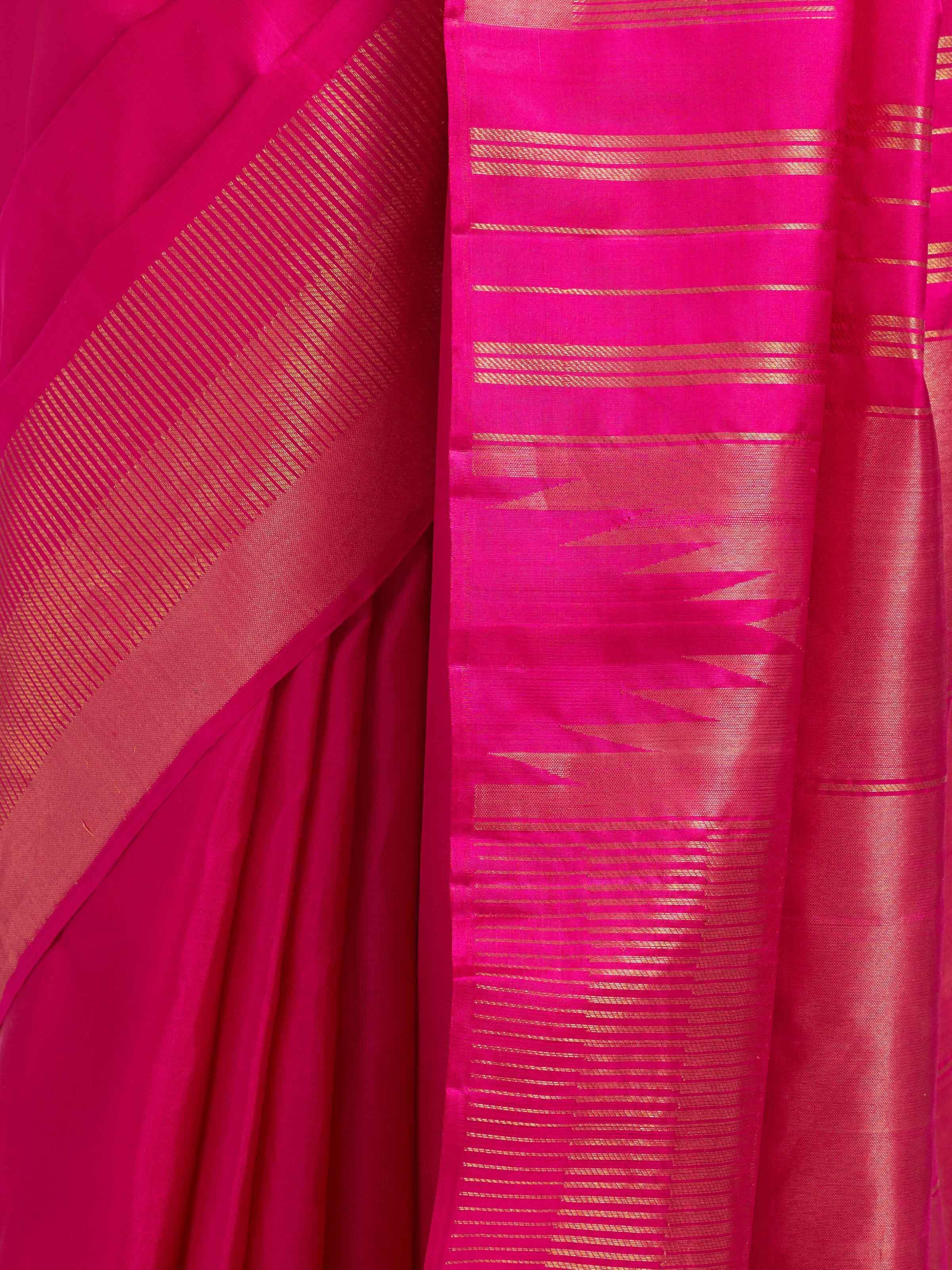 Red Silk Handloom Zari Saree