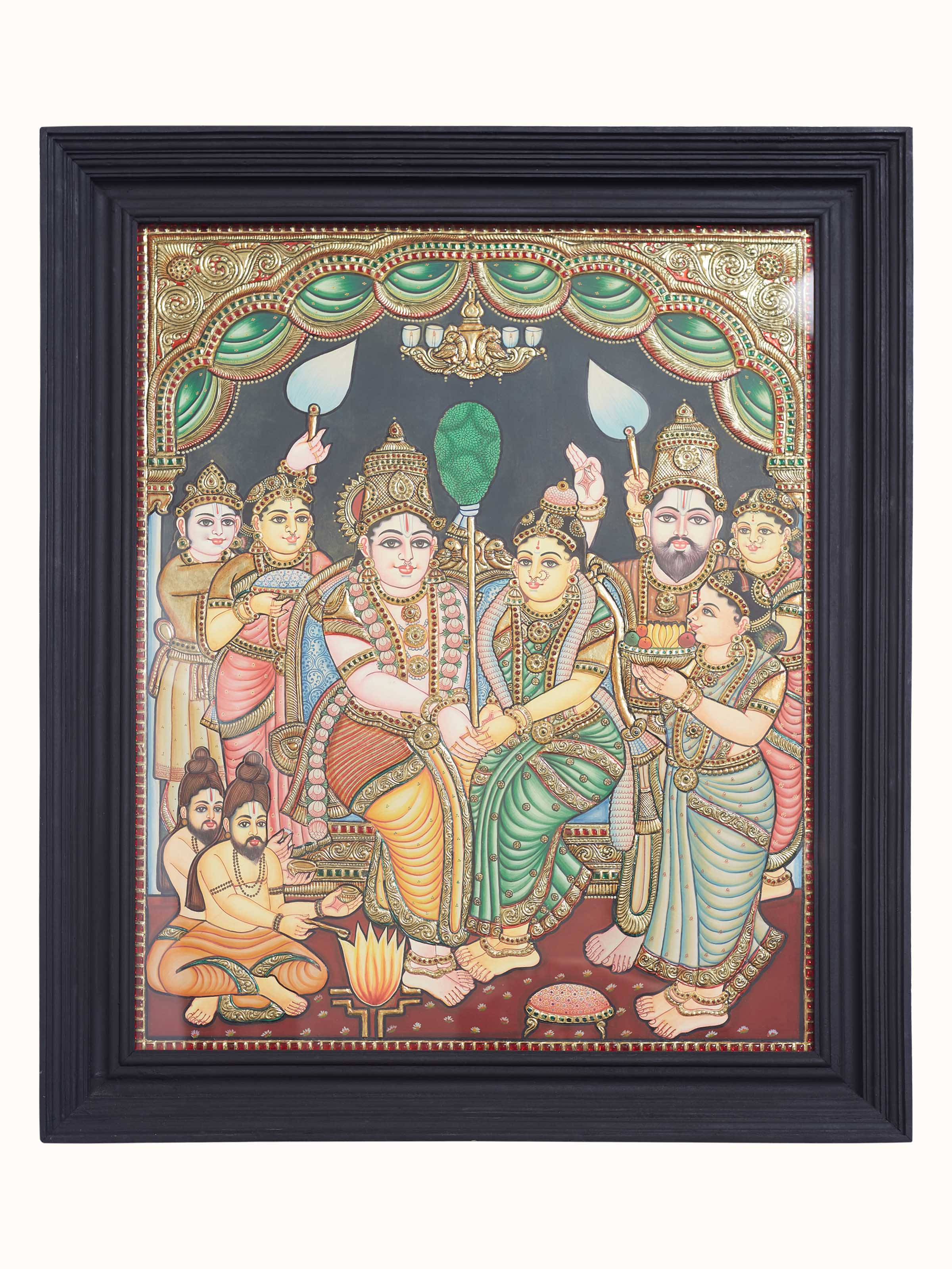 Krishna Kalyanam Thanjavur Painting