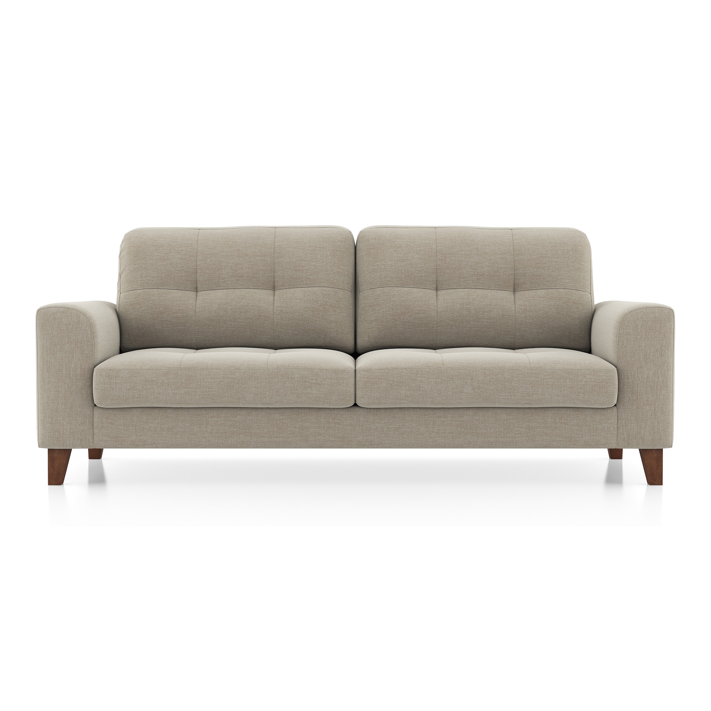 Verona Essential 3 Seater Fabric Sofa In Oyster Beige Colour