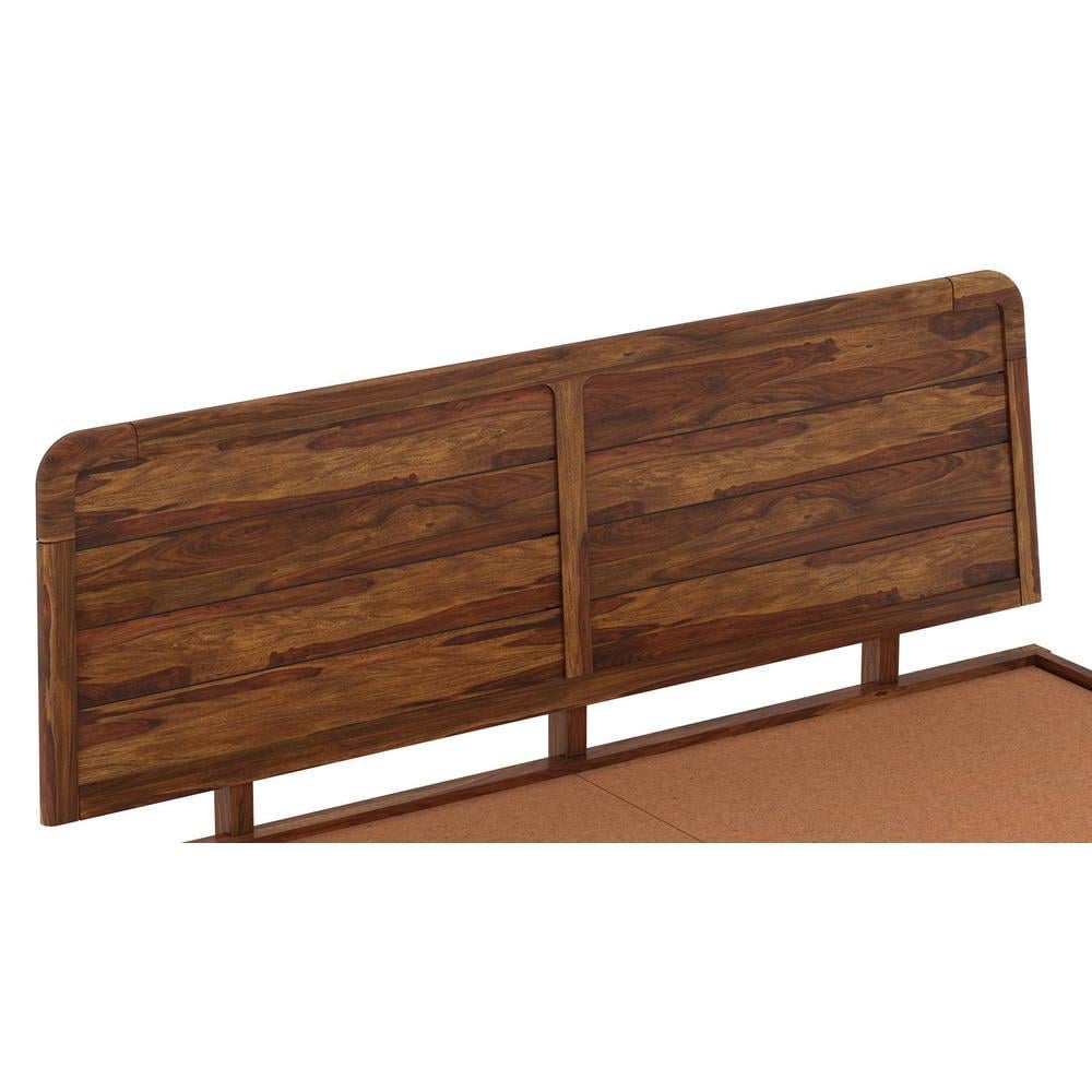 Samriddh Solid Wood King Size Non Storage Bed In Provincial Teak Finish