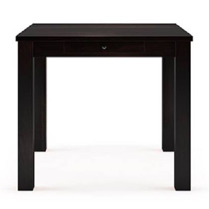 Arabia Solid Wood 4 Seater Storage Dining Table In Mahogany Finish