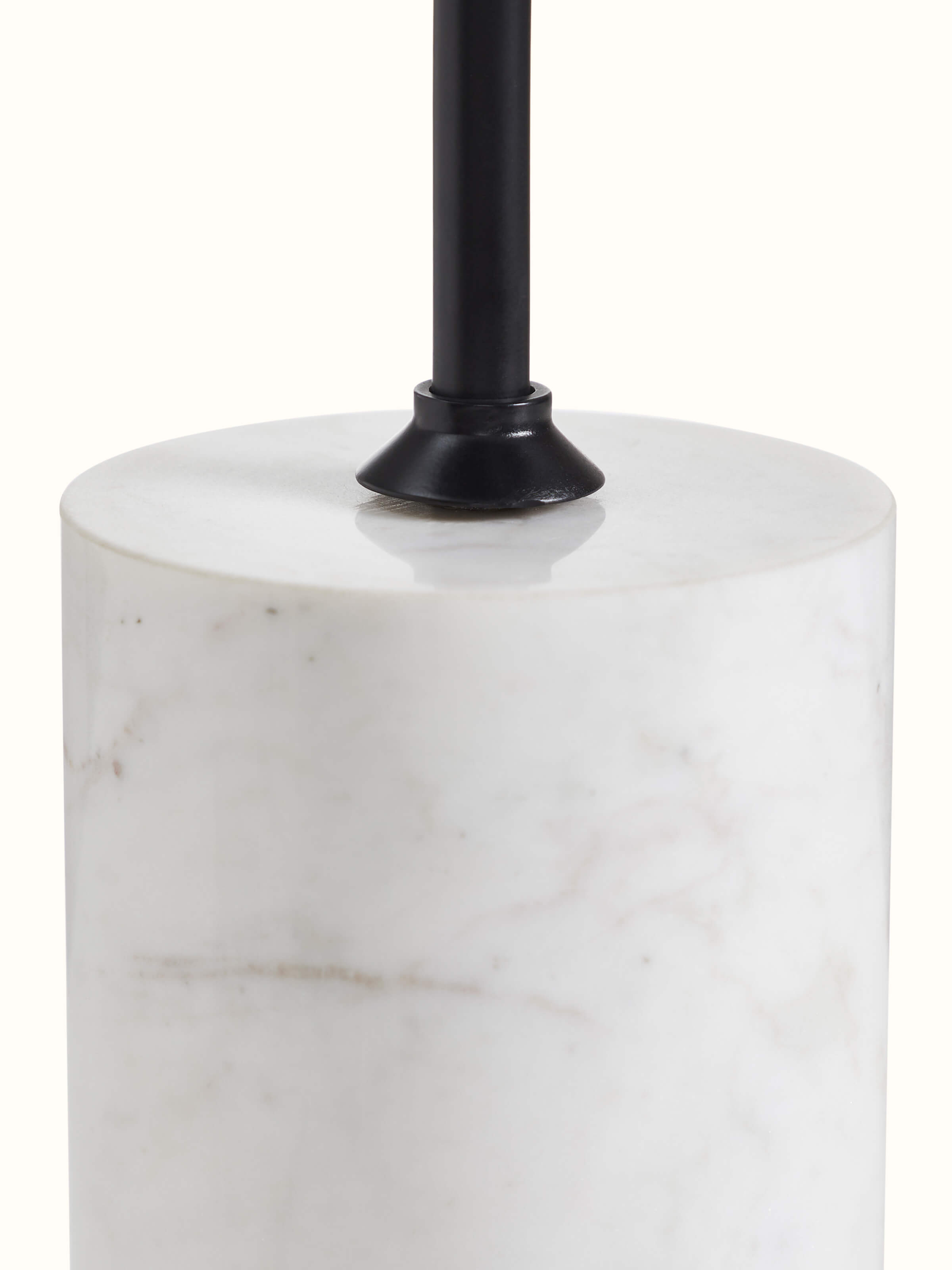 Detail shot of Marble Stone Carving Black Finish End & Side Table