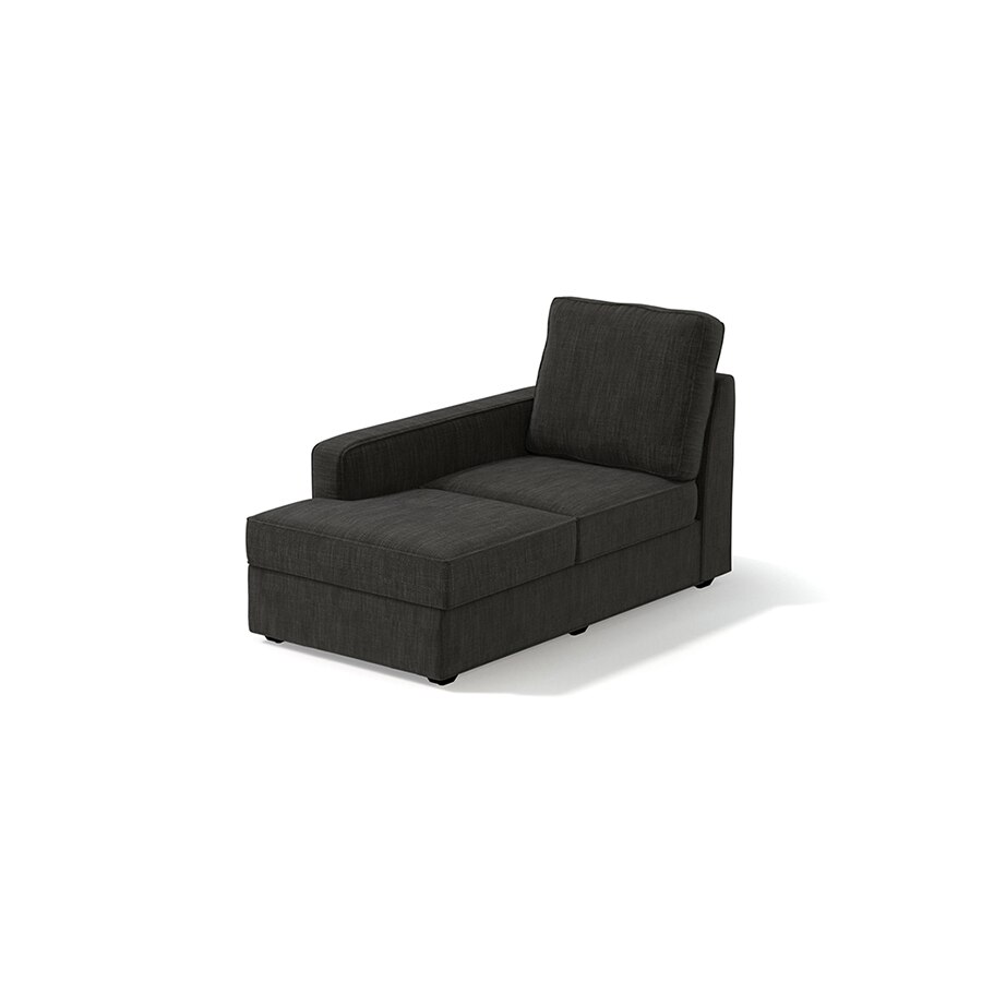 Apollo Compact Sofa (Colour : Graphite Grey, Cushion : Soft, Back Type : High Back, Seating Capacity : Left Aligned 3 Seater + Left Aligned Chaise + Ottoman)