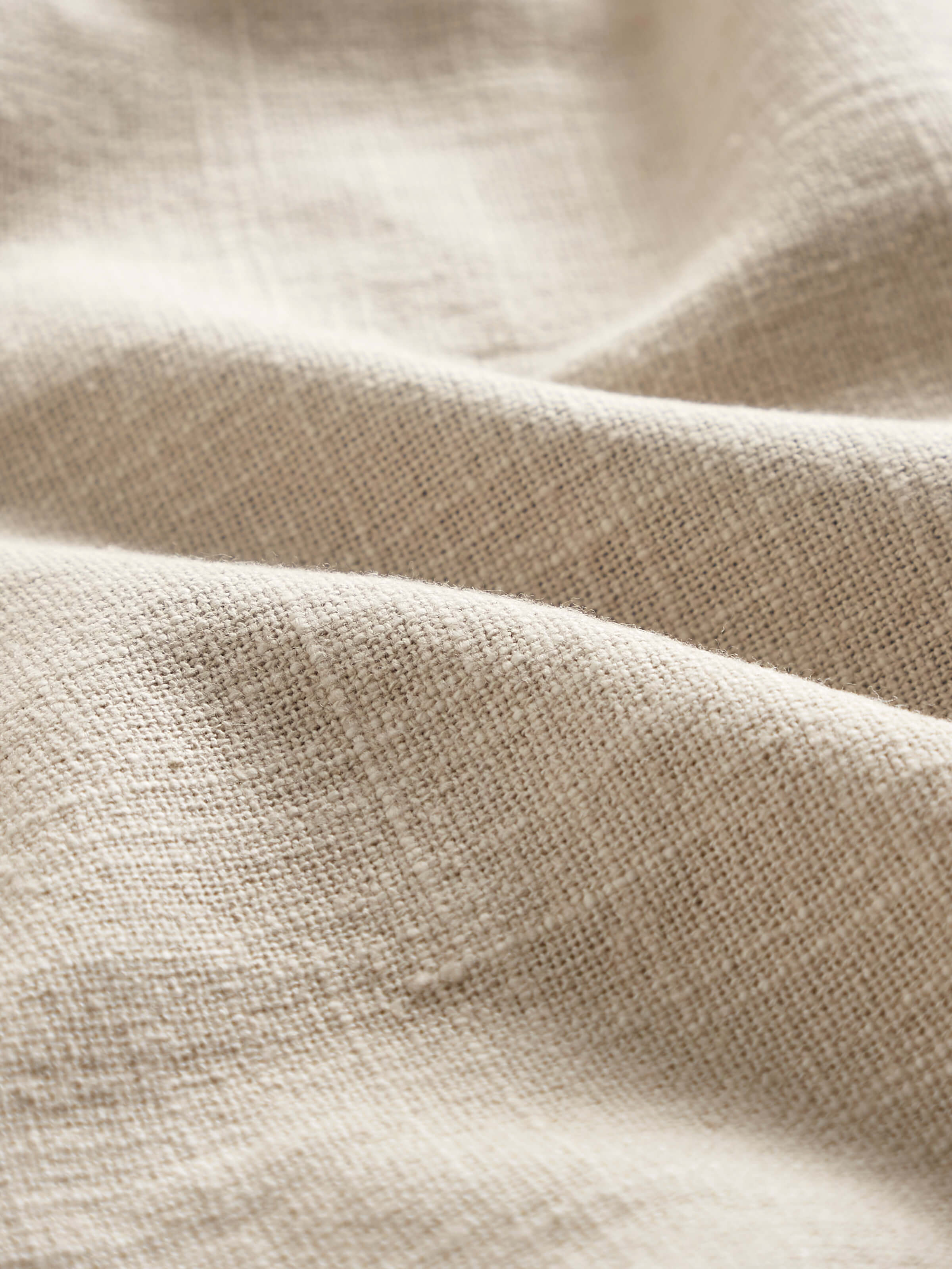 Nityam Beige Cotton Slub Embroidered Table Cloth