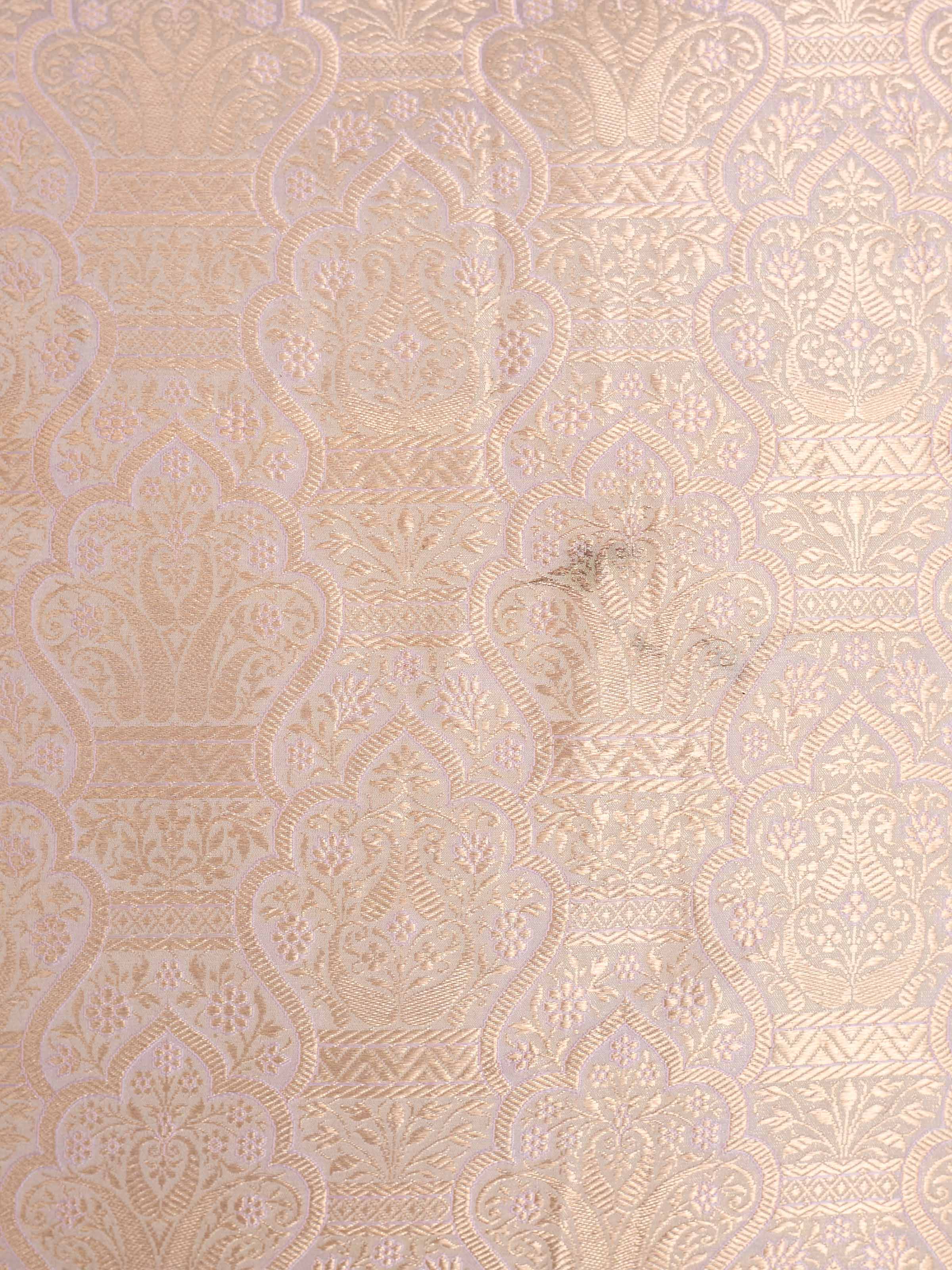 Awadh  Jharokha Lavendar Banarasi Handloom Silk Cushion Cover