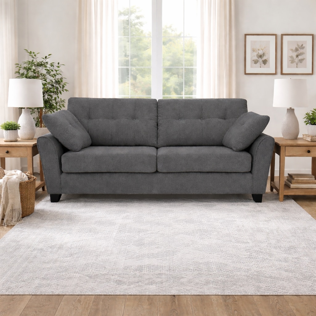 Edo 2 Seater Uphostered Sofa in Grey Colour