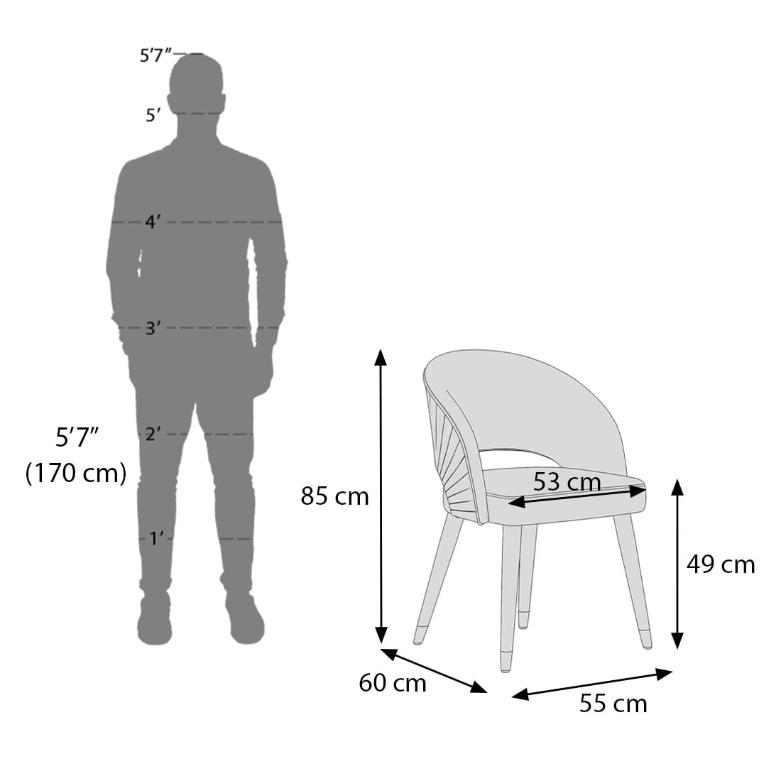 Atlas Solid Wood 6 Seater Compact Dining Table In Honey Finish With 6 Celia Dining Chair in Deep Olive Velvet Fabric