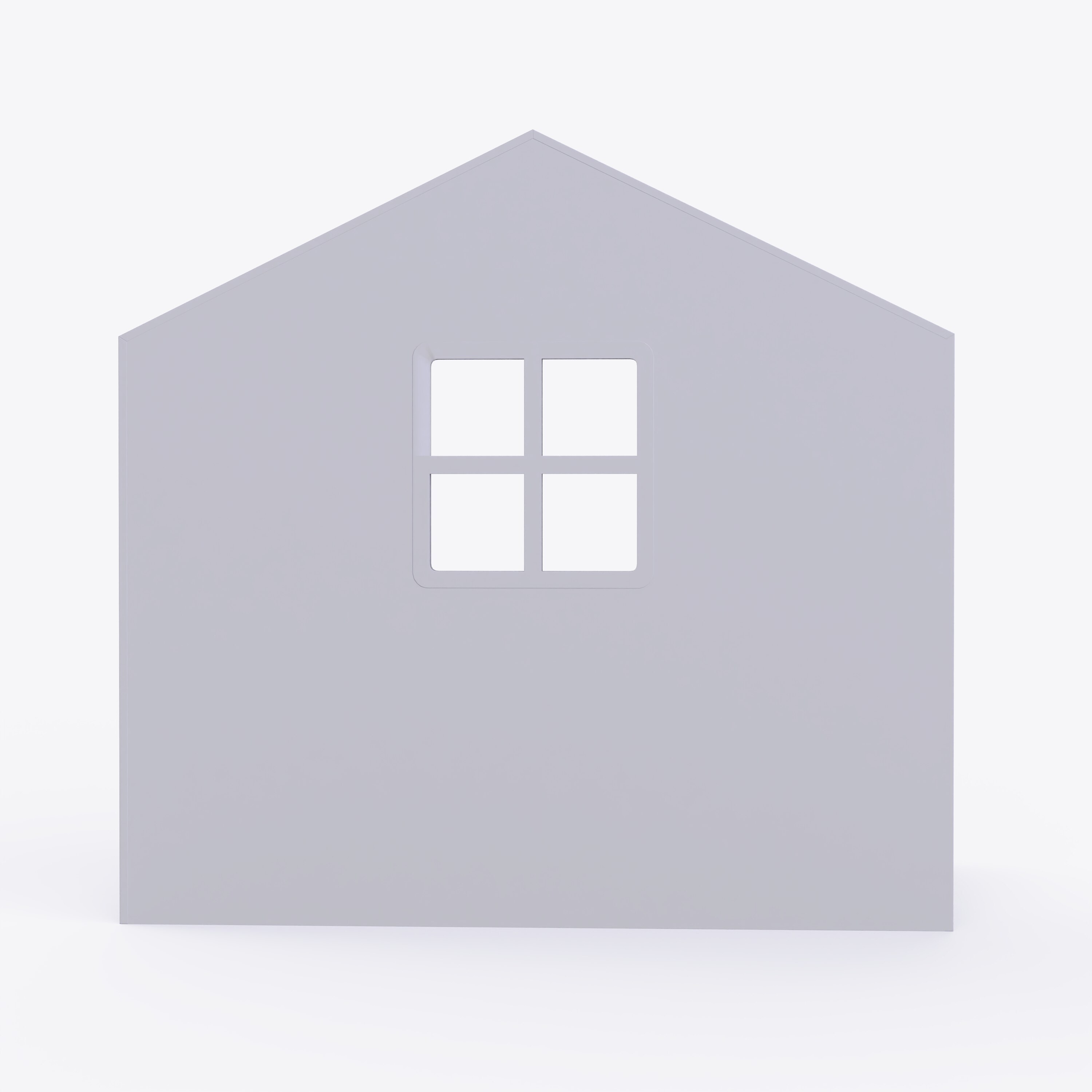 Little Hut Bed 6X4 Drawers On Wheels In Grey Colour53