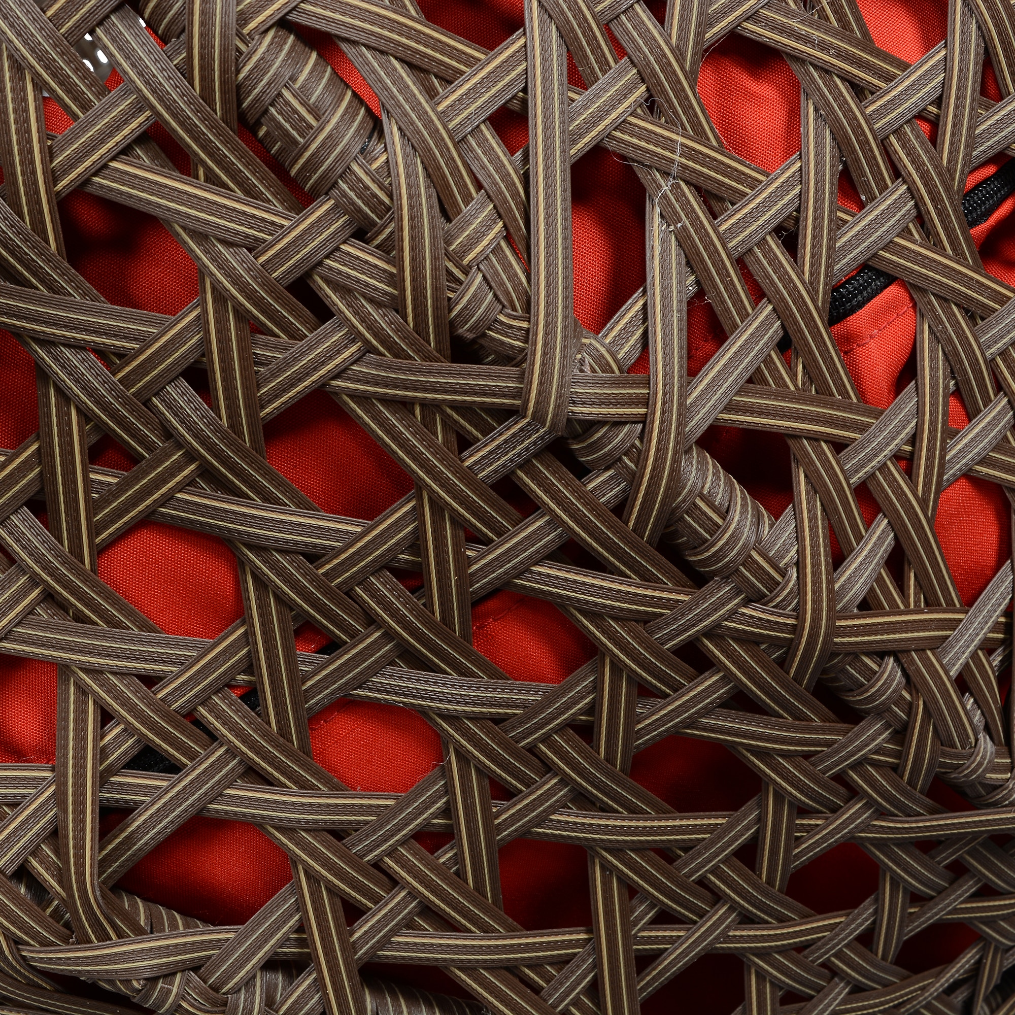 Jungfrau Wicker Swing In Brown And Beige Color