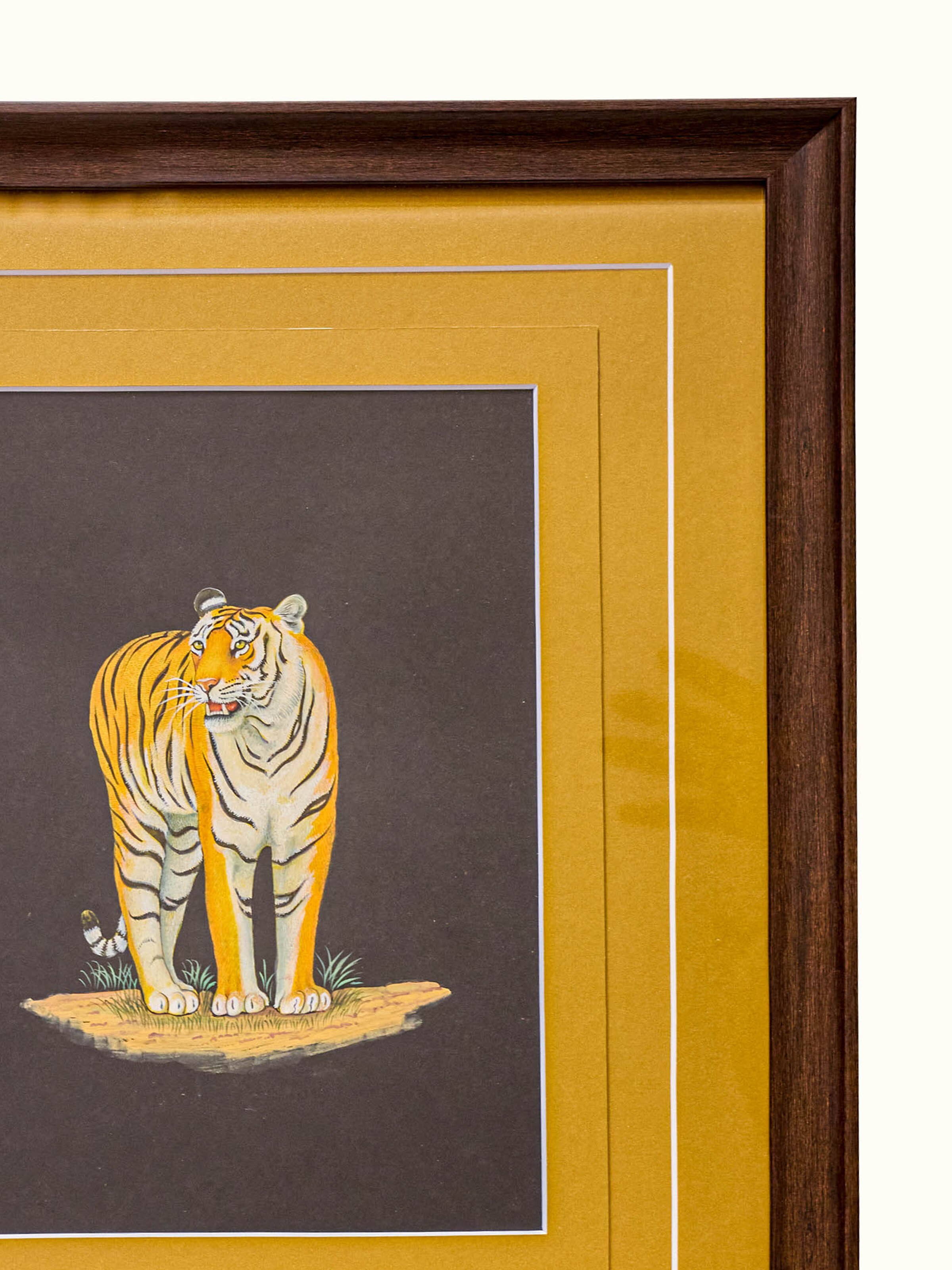 Tiger Miniature Painting