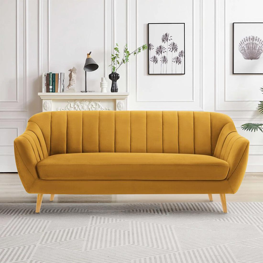 Neo Fabric Sofa - Yellow