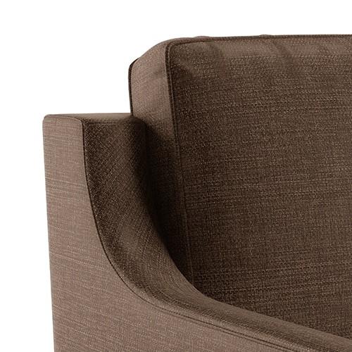 Abbey Sectional Sofa (Colour : Mocha, Cushion : Hard, Seater : Left Aligned 3 Seater + Left Aligned Chaise)