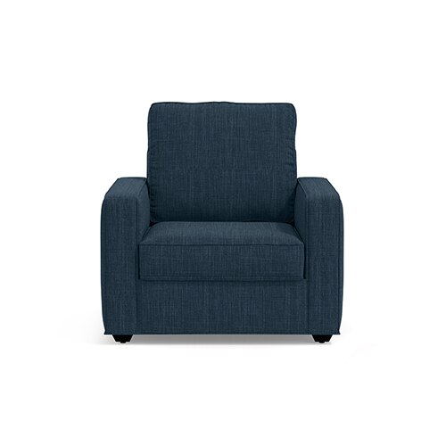 Apollo Sofa Set (Colour : Indigo Blue, Cushion : Soft, Back Type : High Back, Seater : 2+1+1)