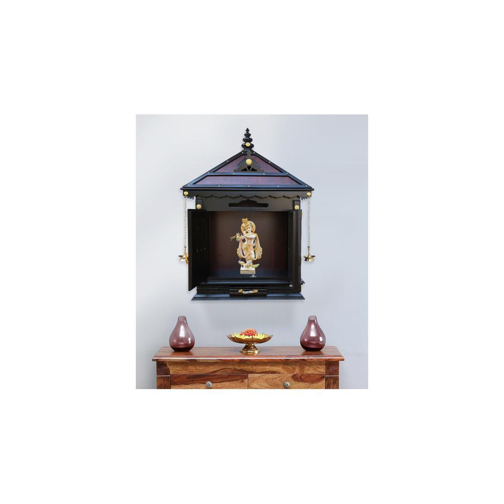turvi solid wood prayer unit in mahagony finish