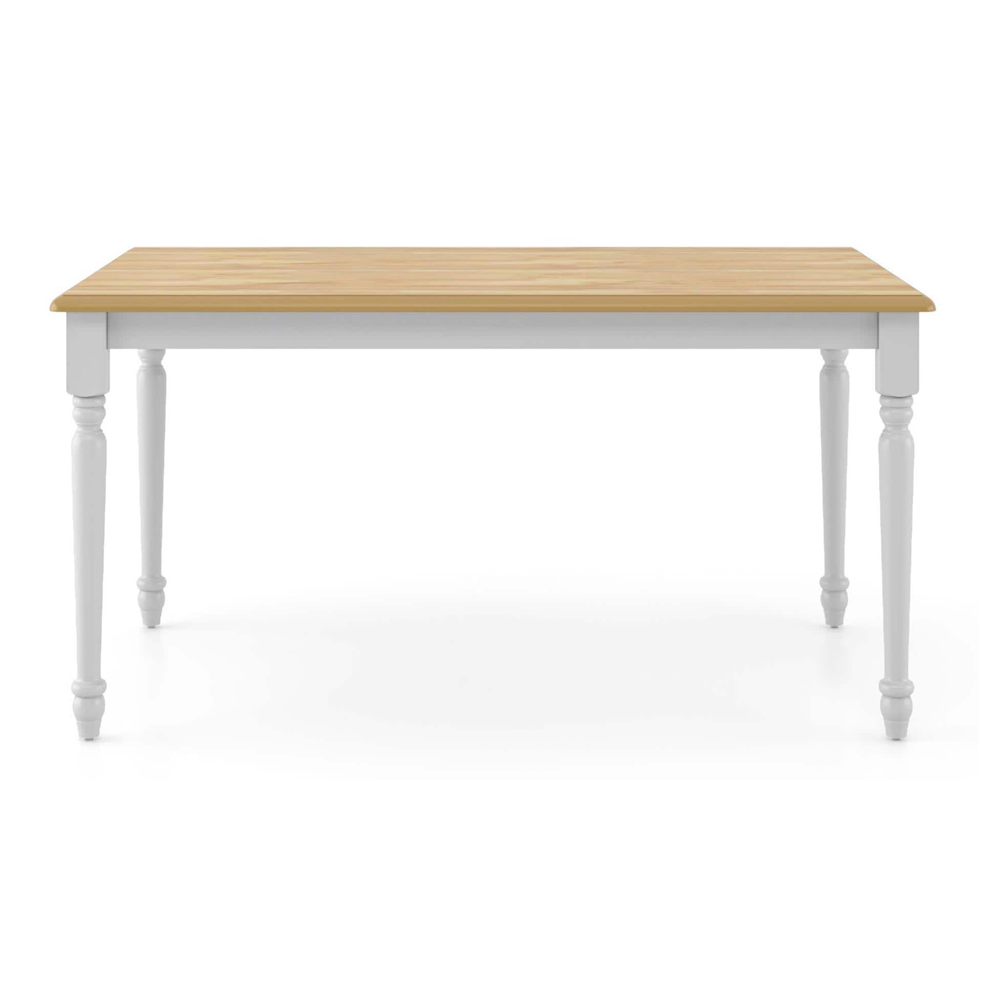 Roca Engineered Wood 6 Seater Dining Table In Two Tone Finish